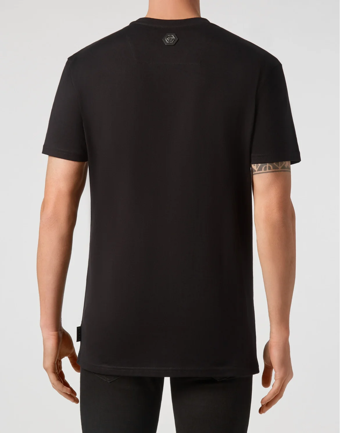 T-shirt Round Neck SS Skull crystal, цвет: Черный