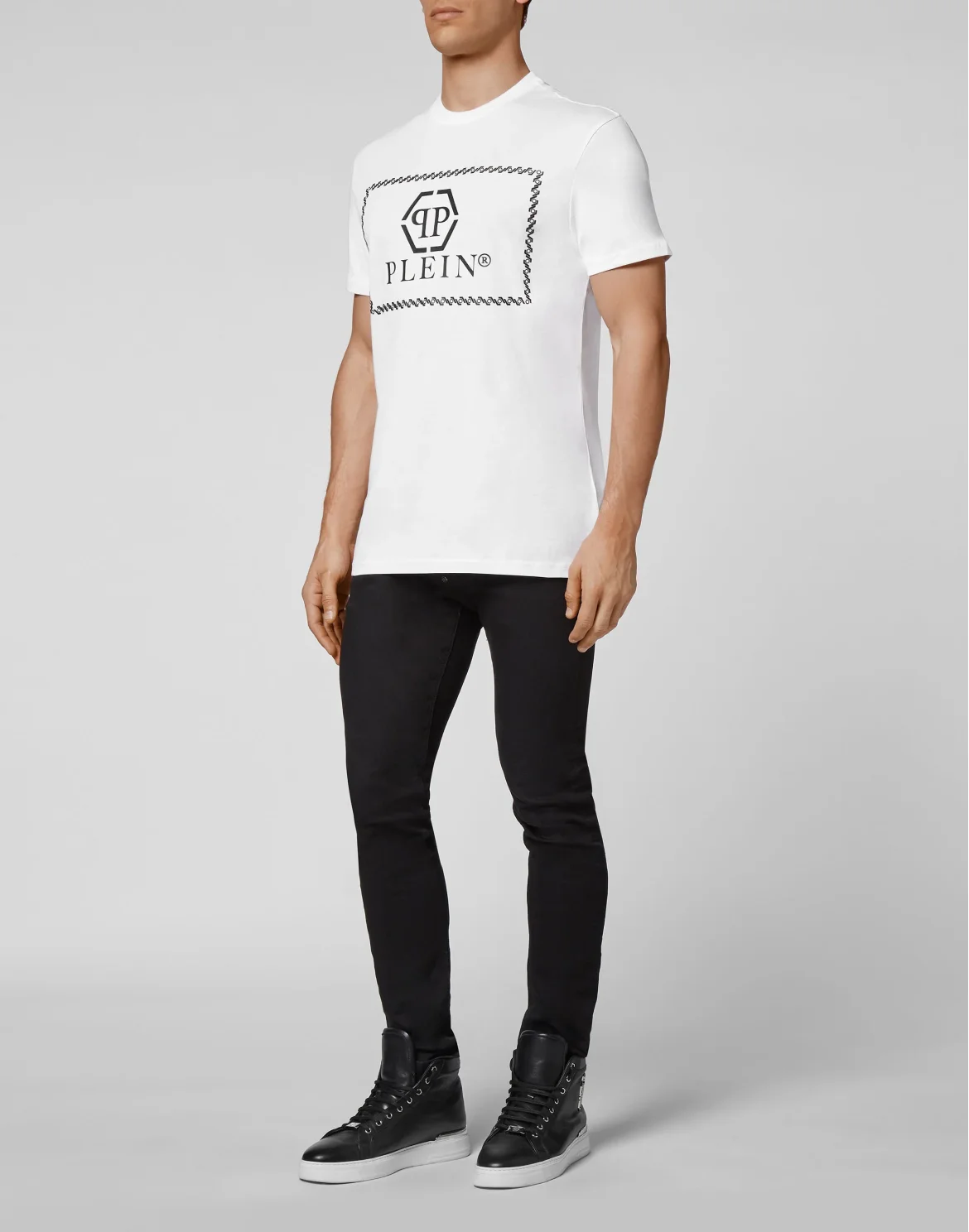 T-shirt Round Neck SS Iconic Plein, цвет: Белый