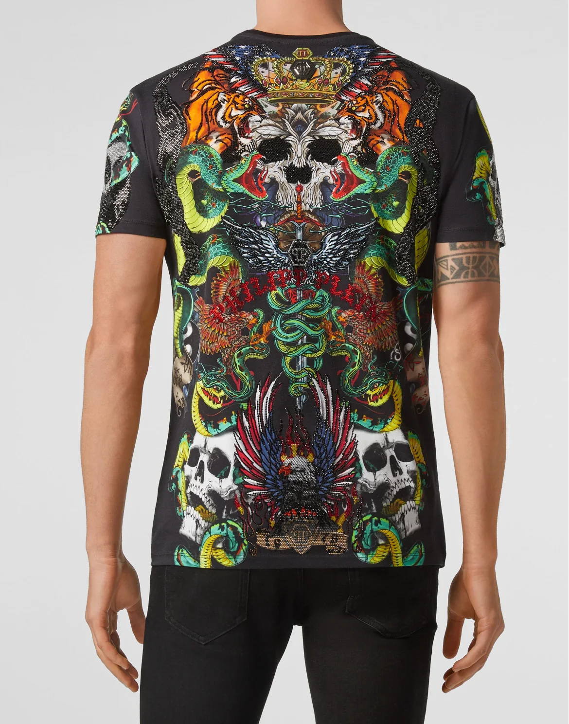 T-shirt Round Neck SS Tattoo, цвет: Черный