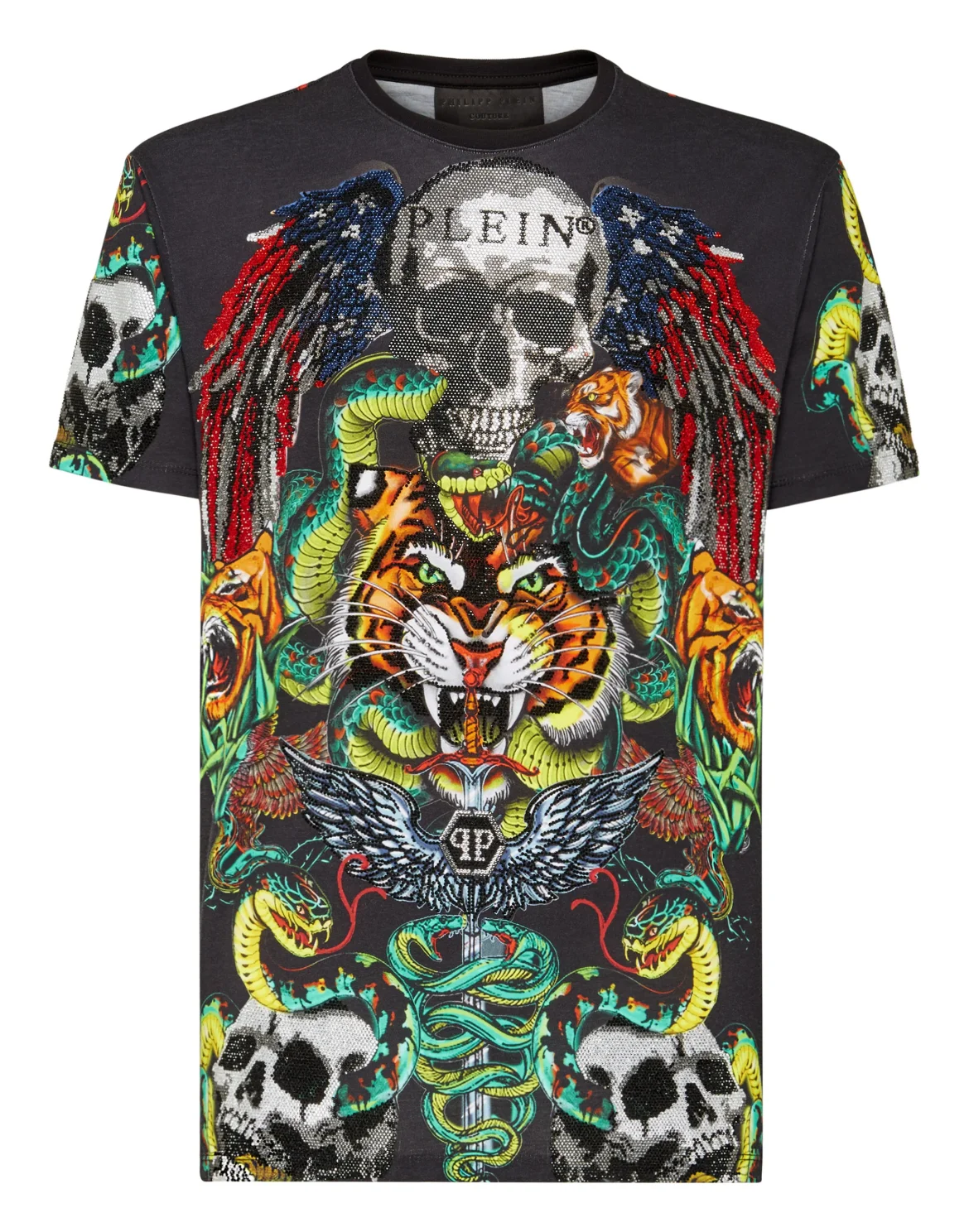 T-shirt Round Neck SS Tattoo, цвет: Черный