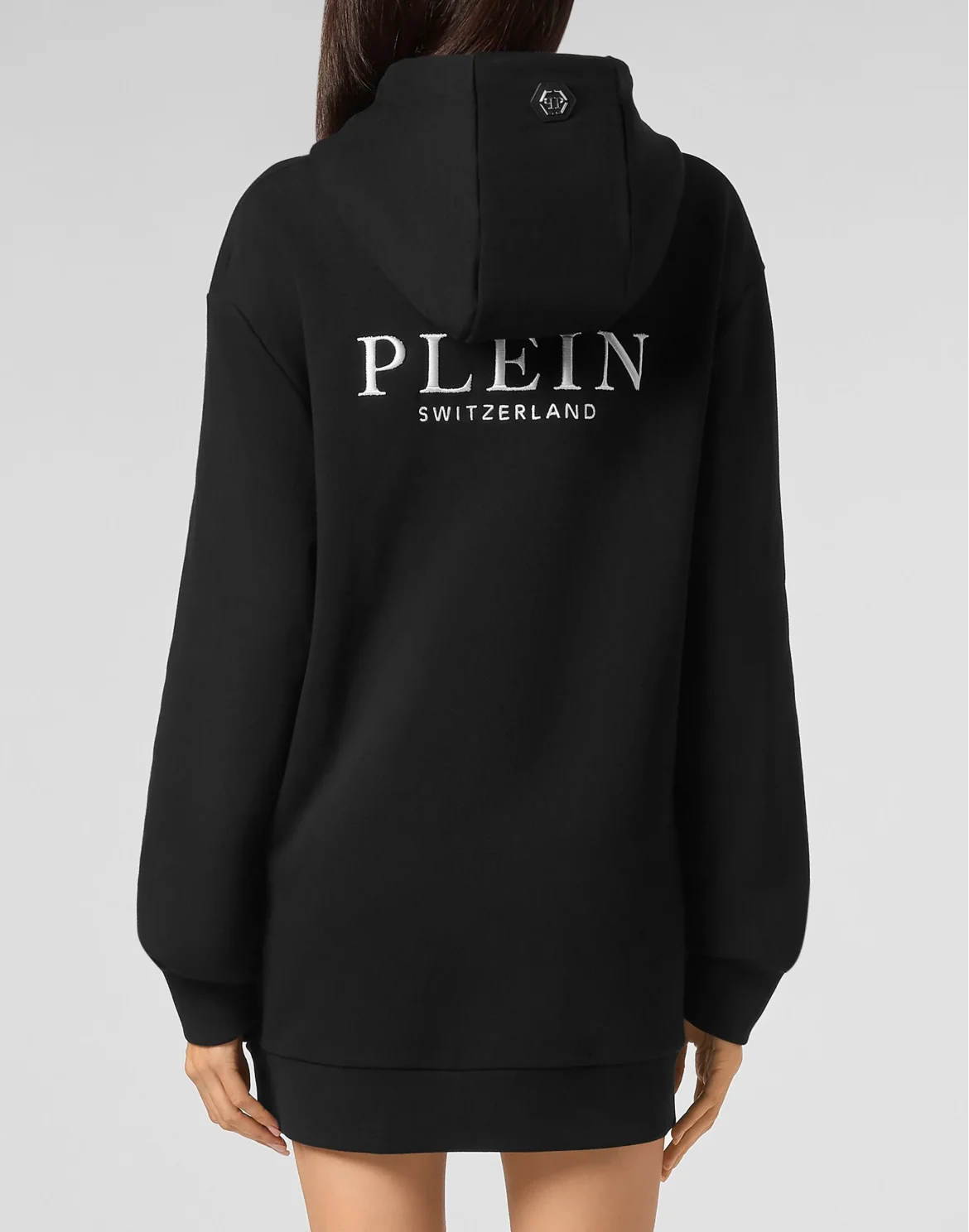 Hoodie sweatshirt Outline Skull crystal, цвет: Черный
