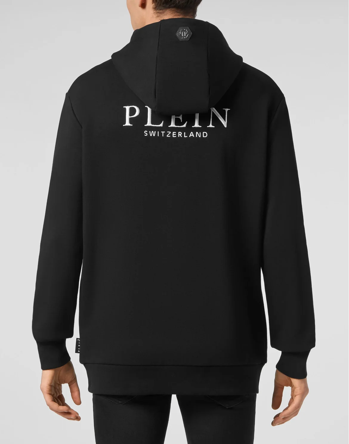 Hoodie sweatshirt Outline Skull crystal, цвет: Черный