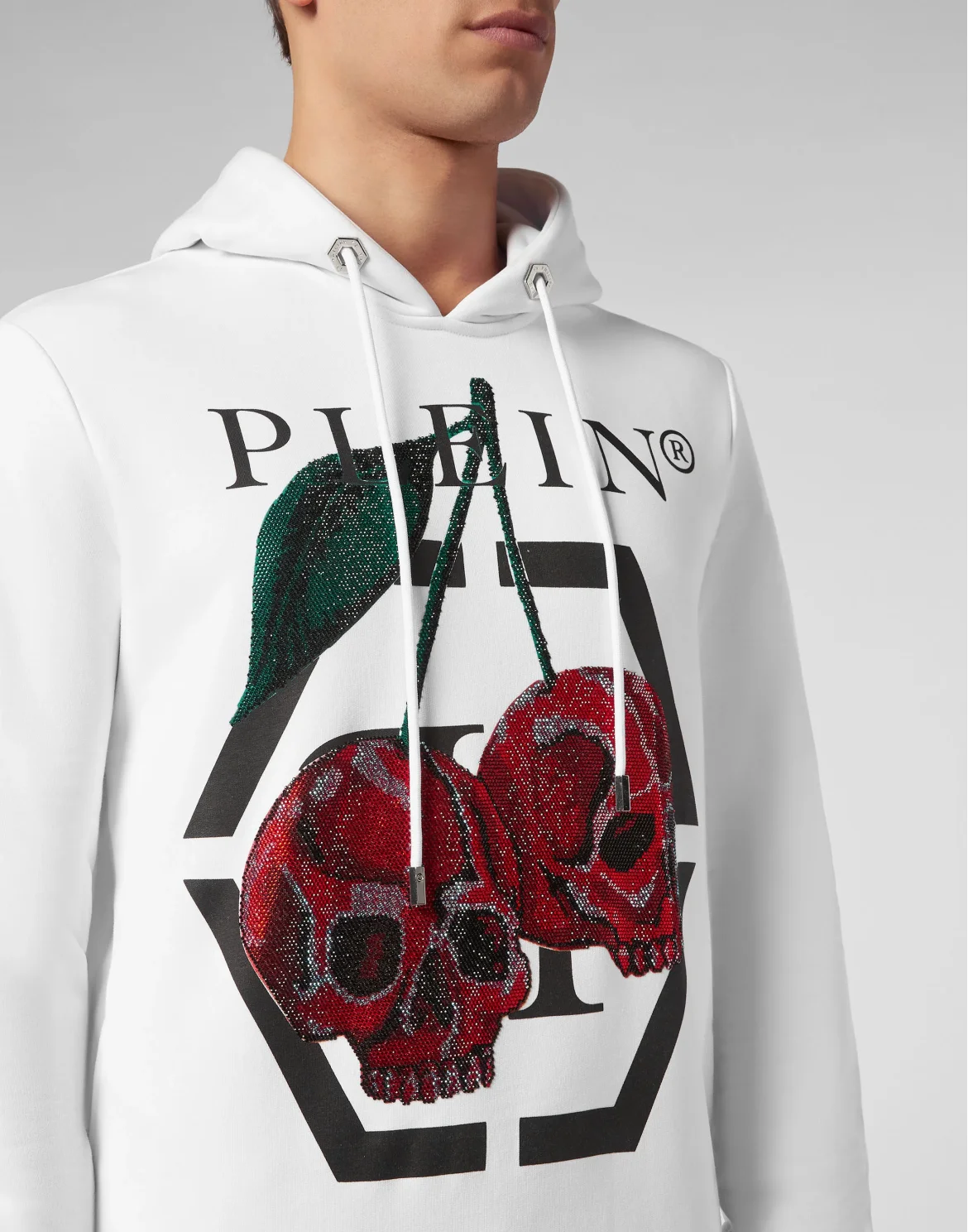 Hoodie sweatshirt Cherries, цвет: Белый