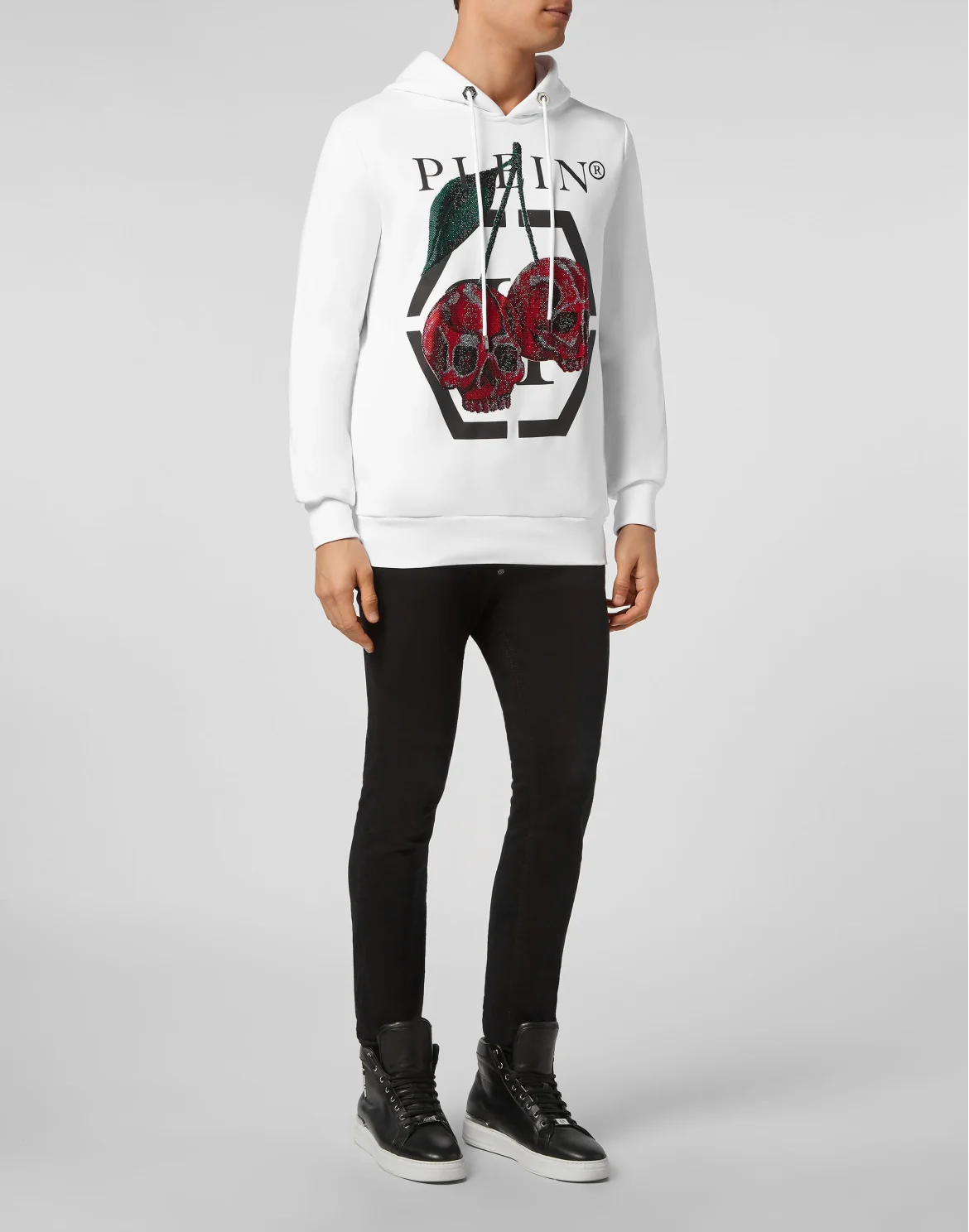 Hoodie sweatshirt Cherries, цвет: Белый