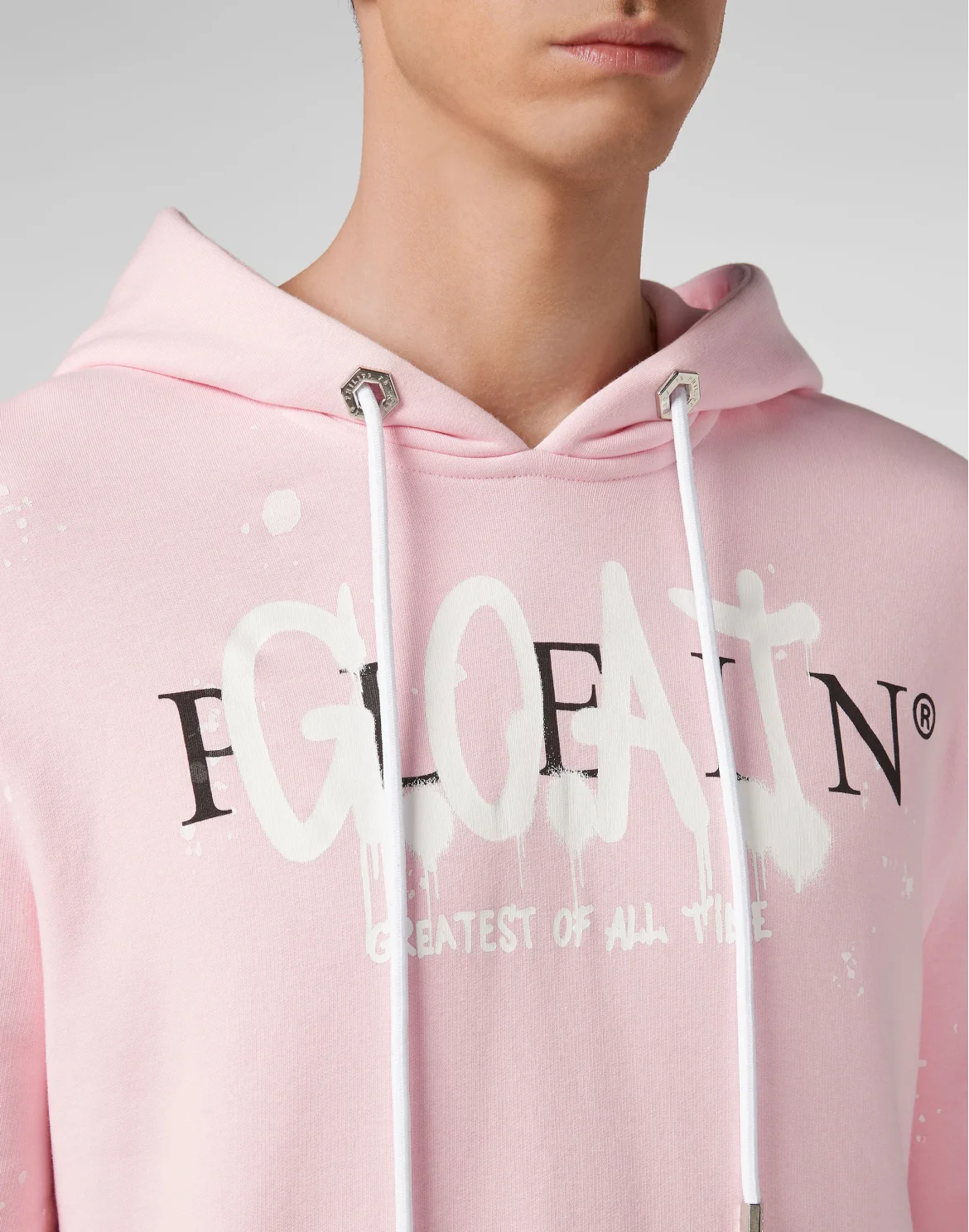 Hoodie sweatshirt Plein Legend, цвет: Розовый