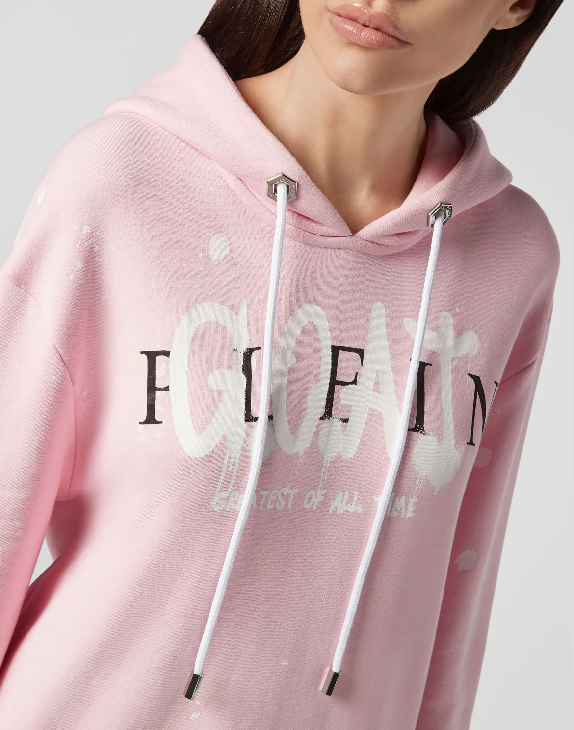 Hoodie sweatshirt Plein Legend, цвет: Розовый