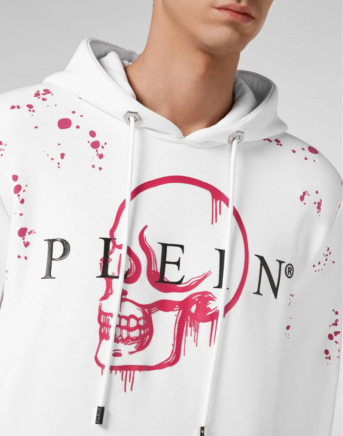Hoodie sweatshirt Skull, цвет: Белый
