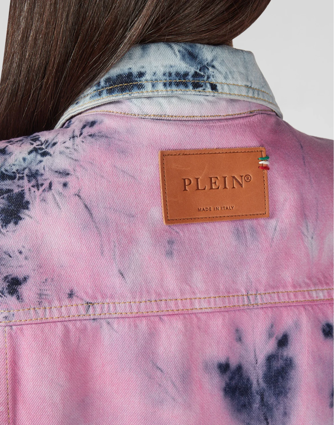Denim vest Bleached Tie dye, цвет: Мультиколор