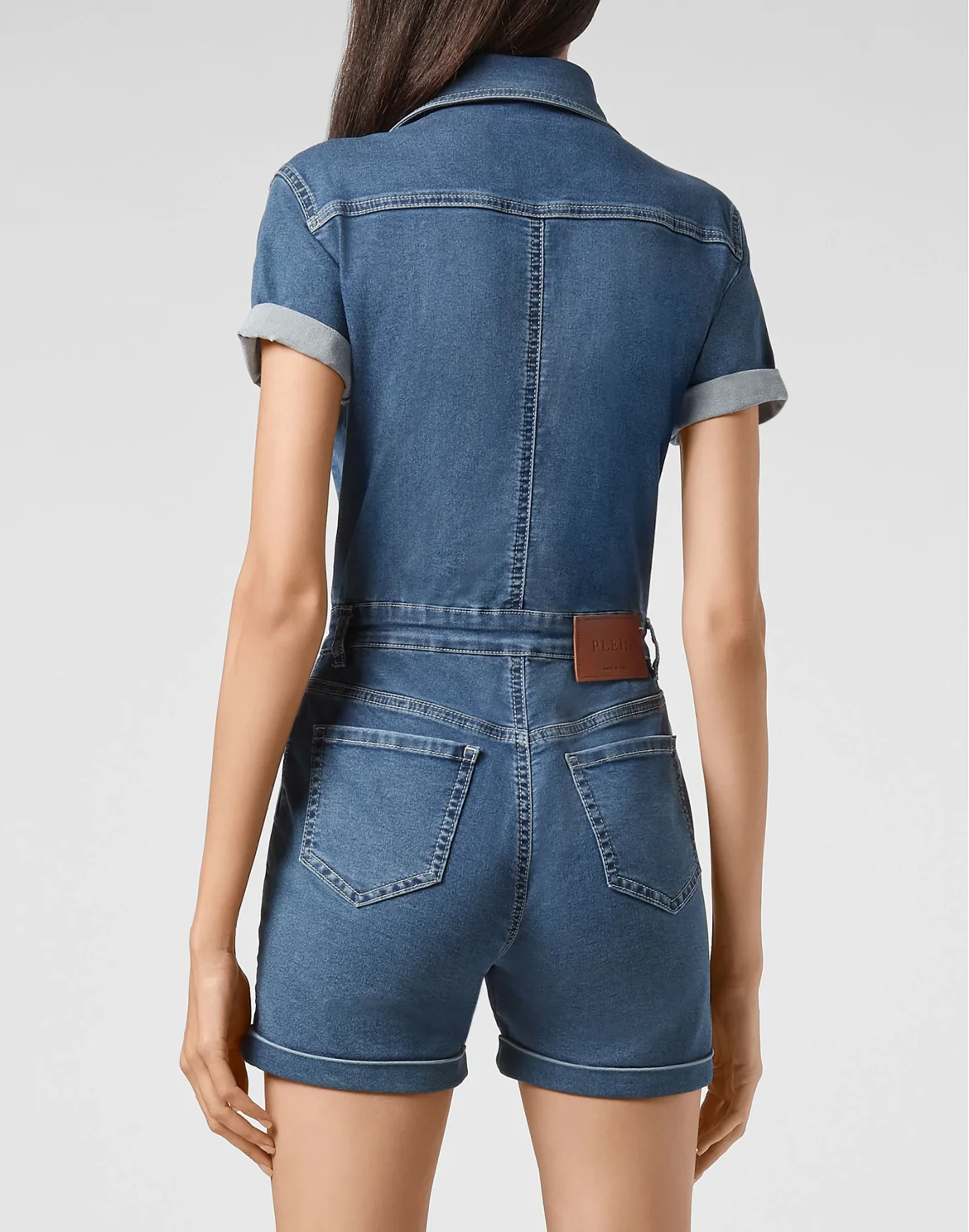 Denim Jumpsuit Iconic Plein, цвет: Голубой
