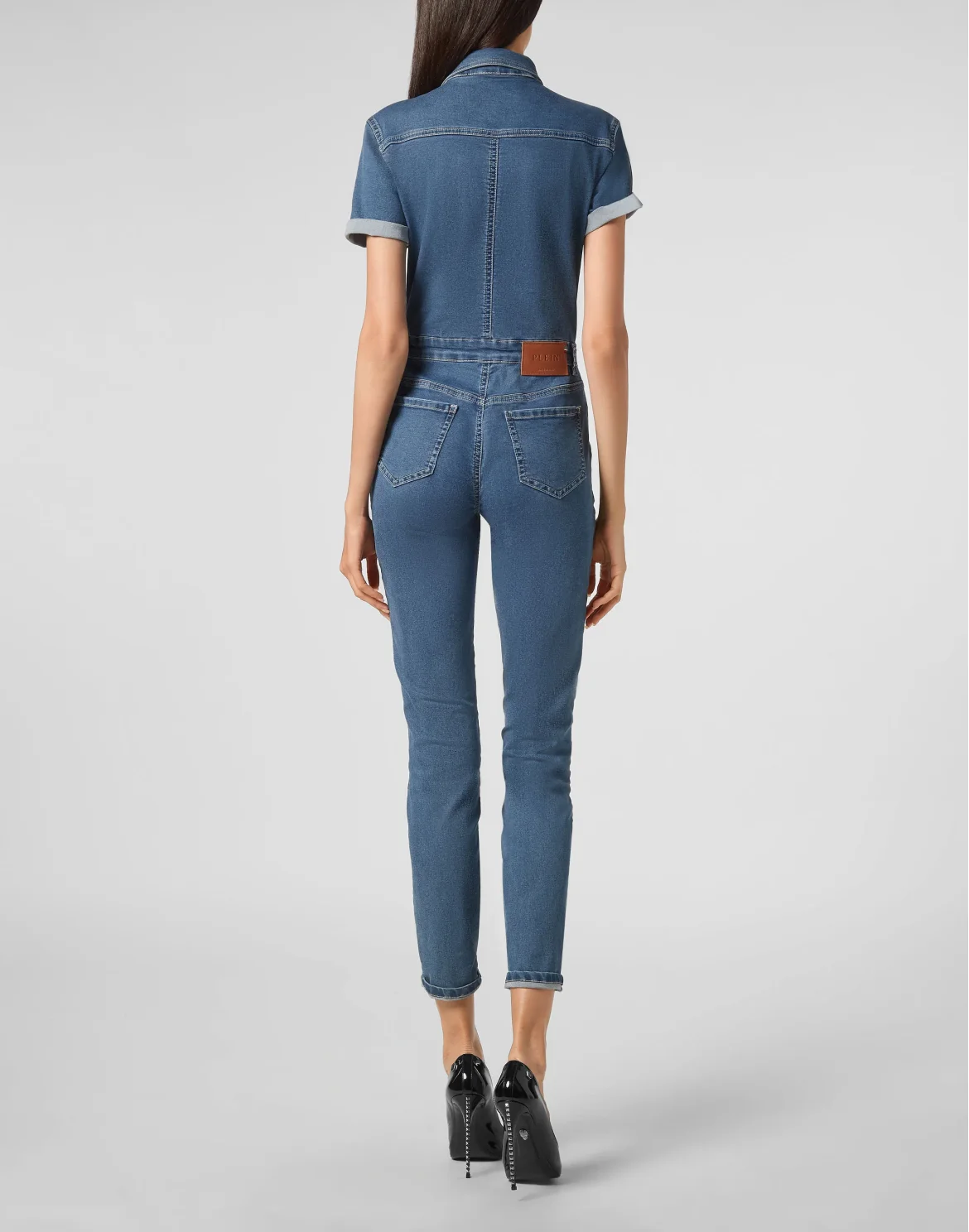 Denim Jumpsuit Iconic Plein, цвет: Голубой