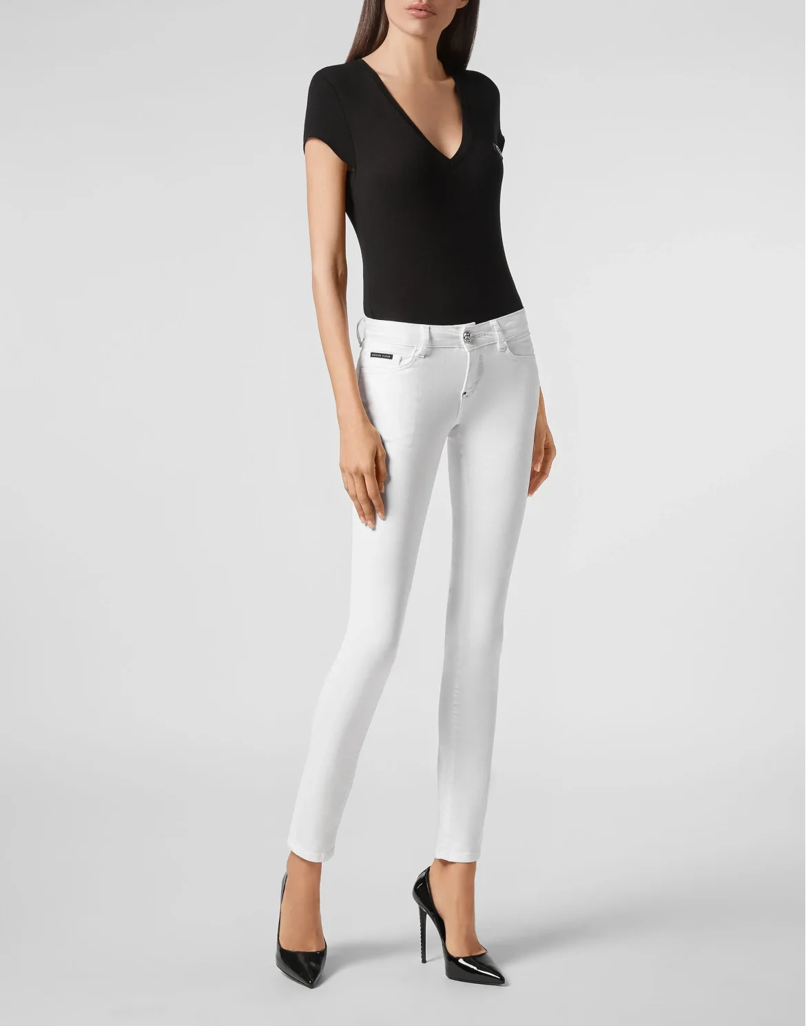Slim Fit Iconic Plein, цвет: Белый