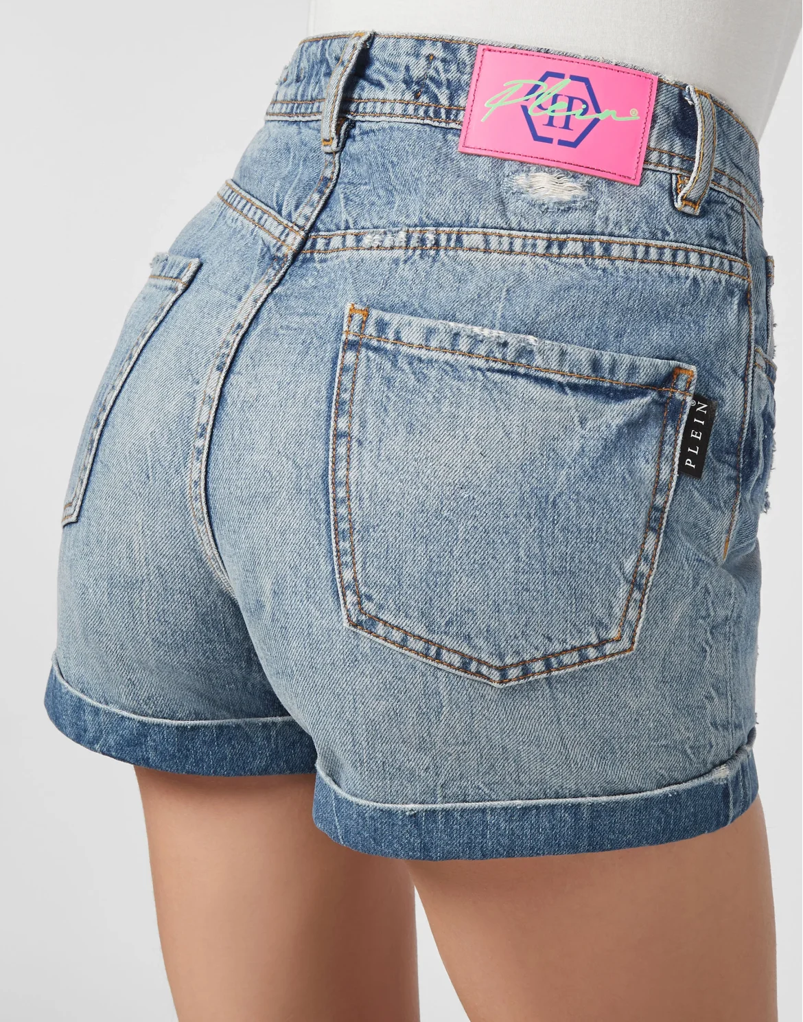 Hot pants Iconic Plein, цвет: Голубой