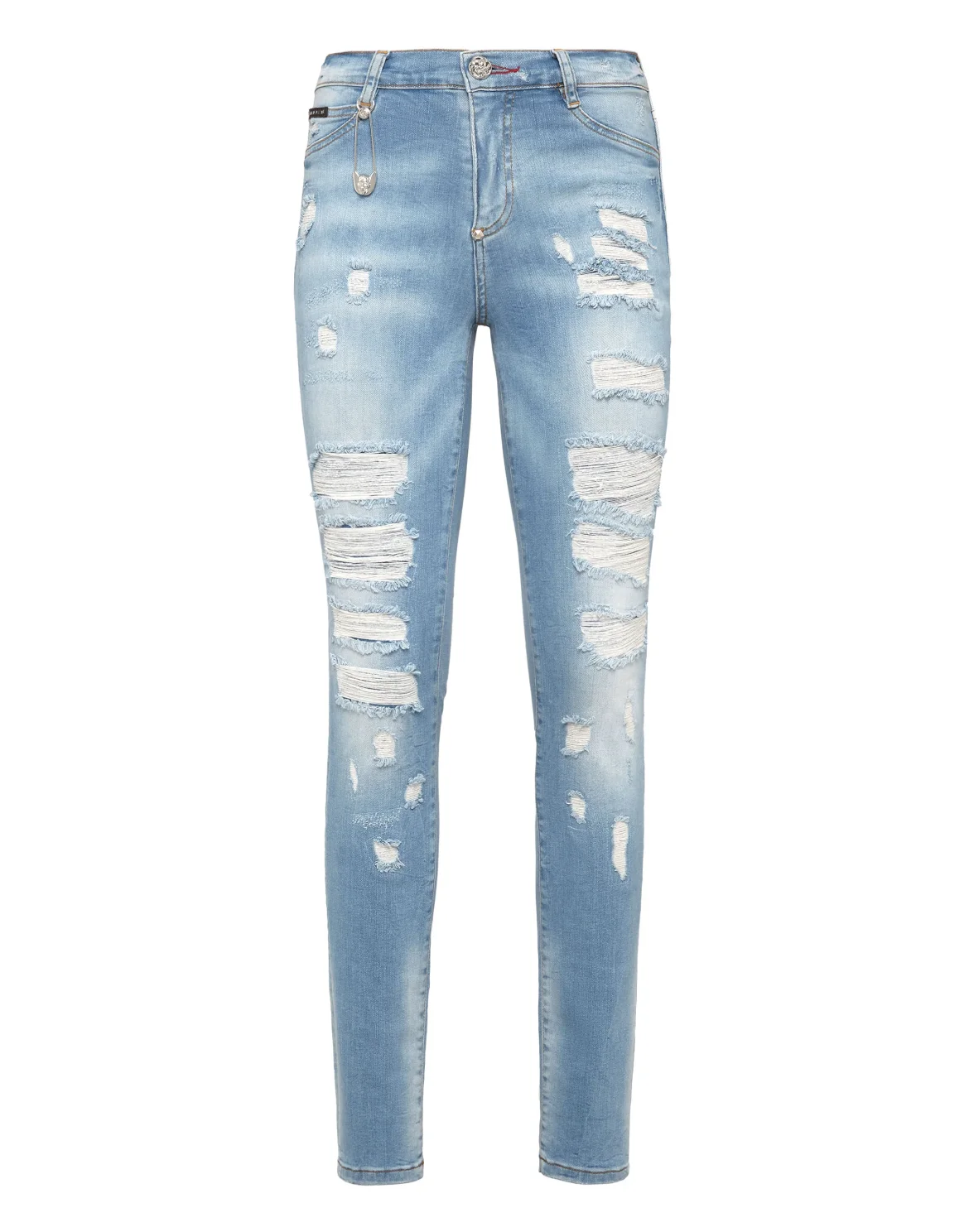 High Waist Jegging Pins Iconic Plein, цвет: Голубой
