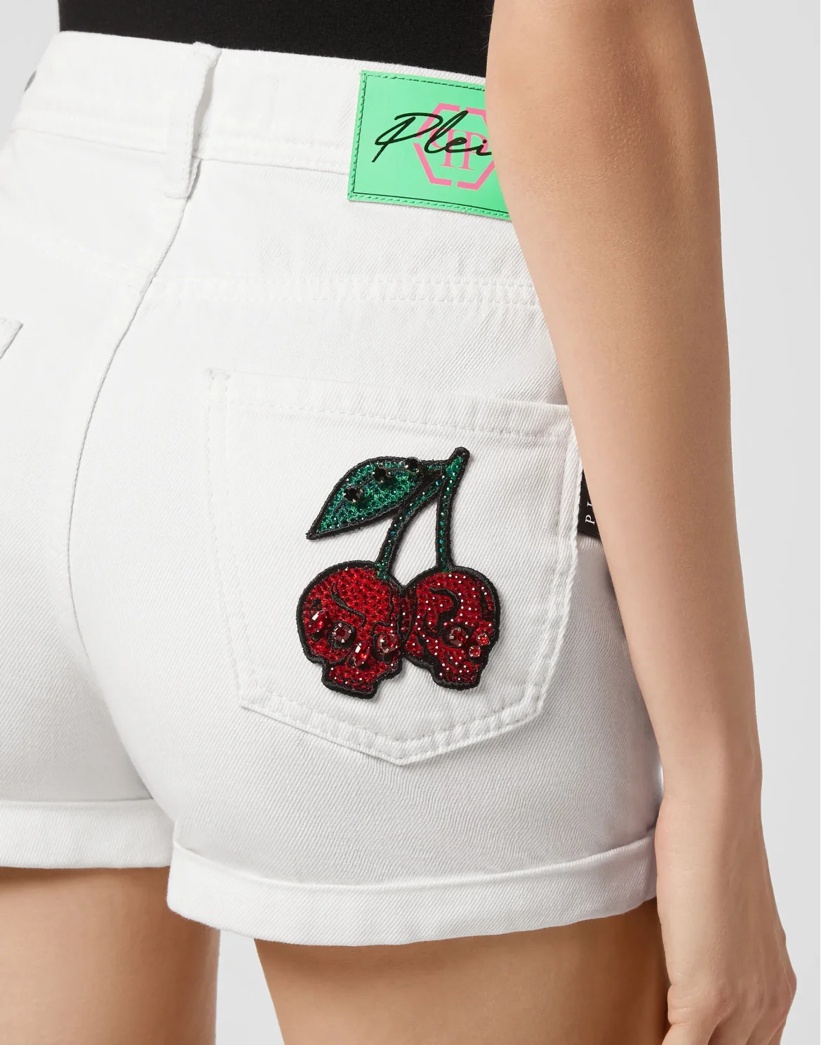 Hot pants Cherries, цвет: Белый
