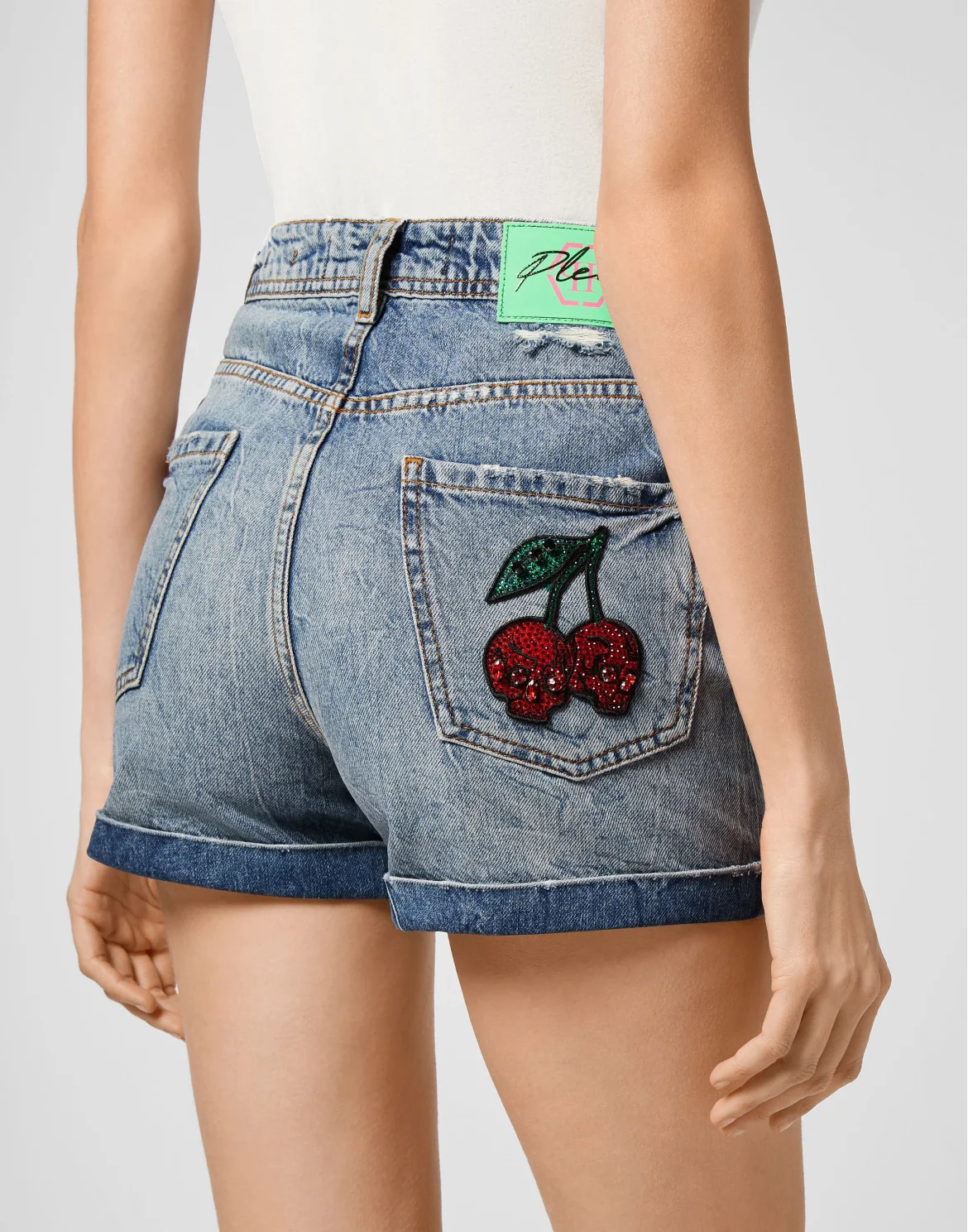Hot pants Cherries, цвет: Голубой