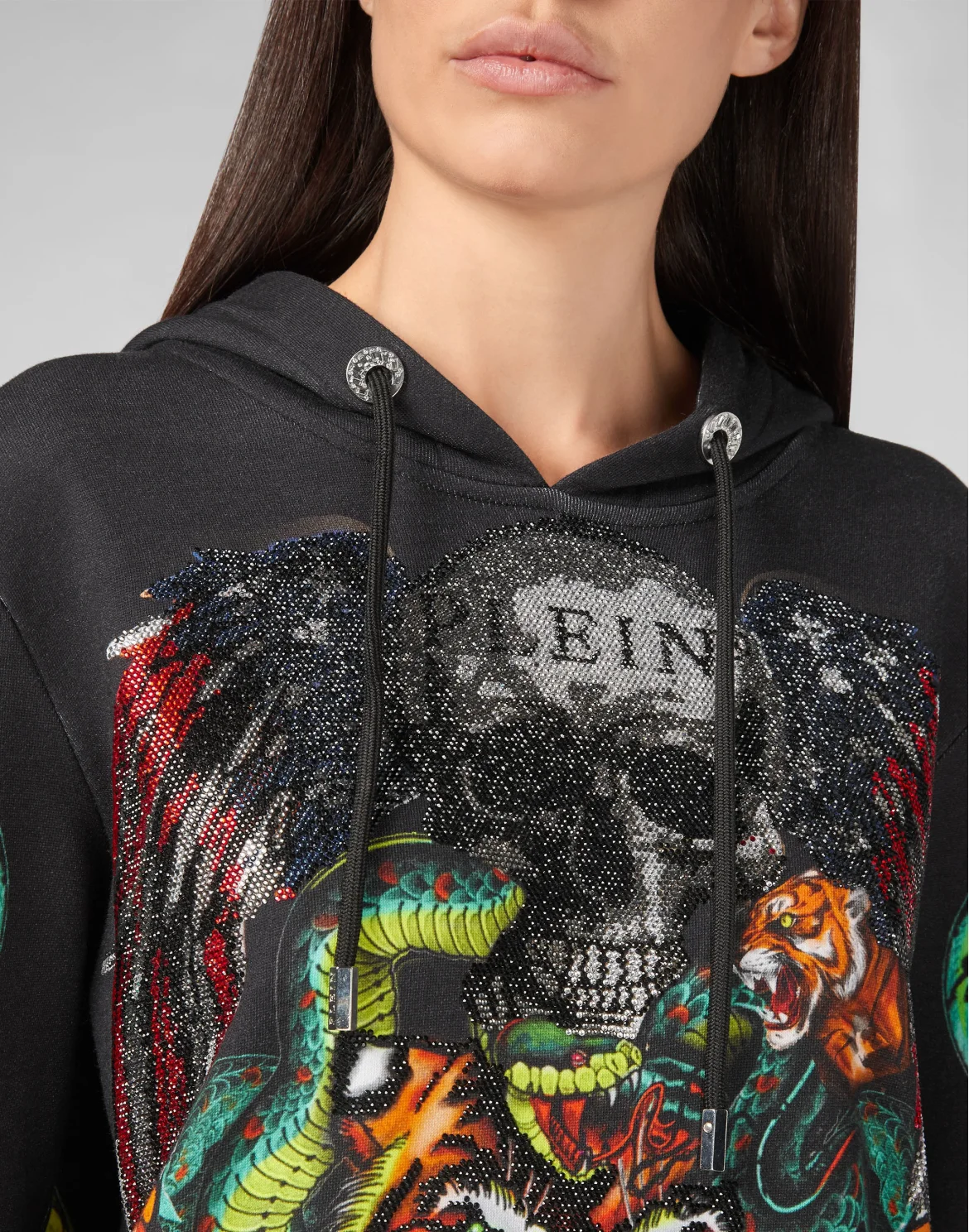 Hoodie sweatshirt Tattoo, цвет: Черный