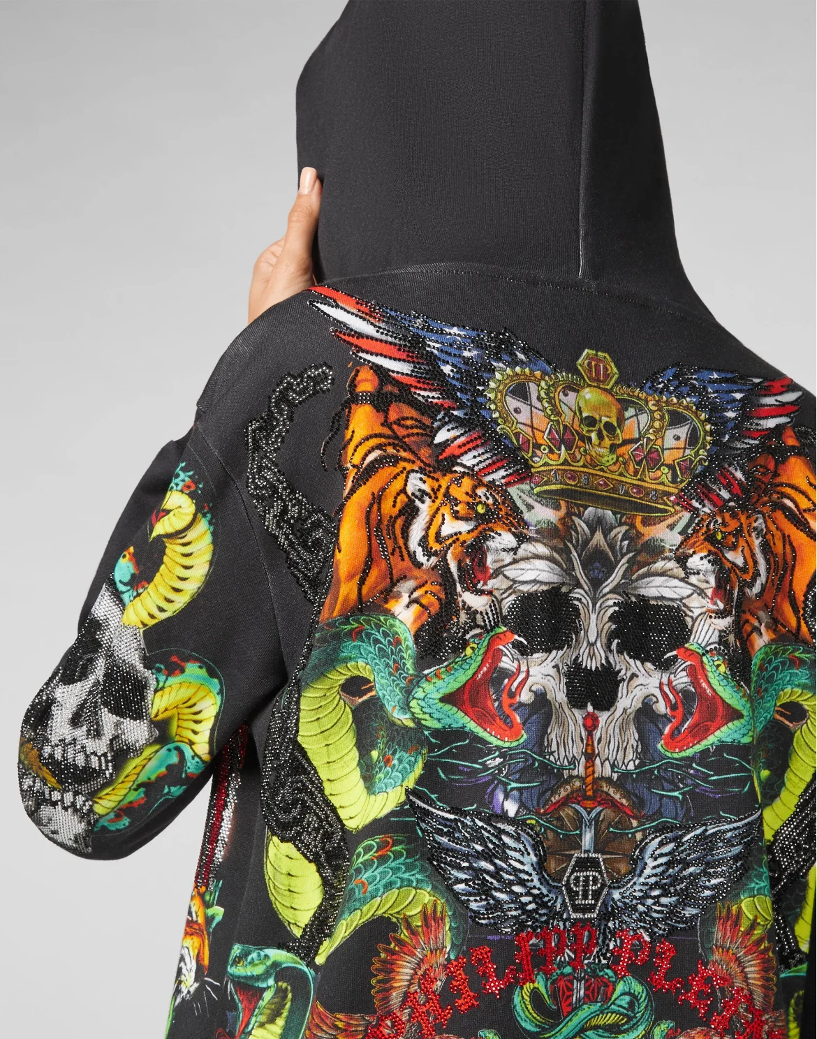 Hoodie sweatshirt Tattoo, цвет: Черный