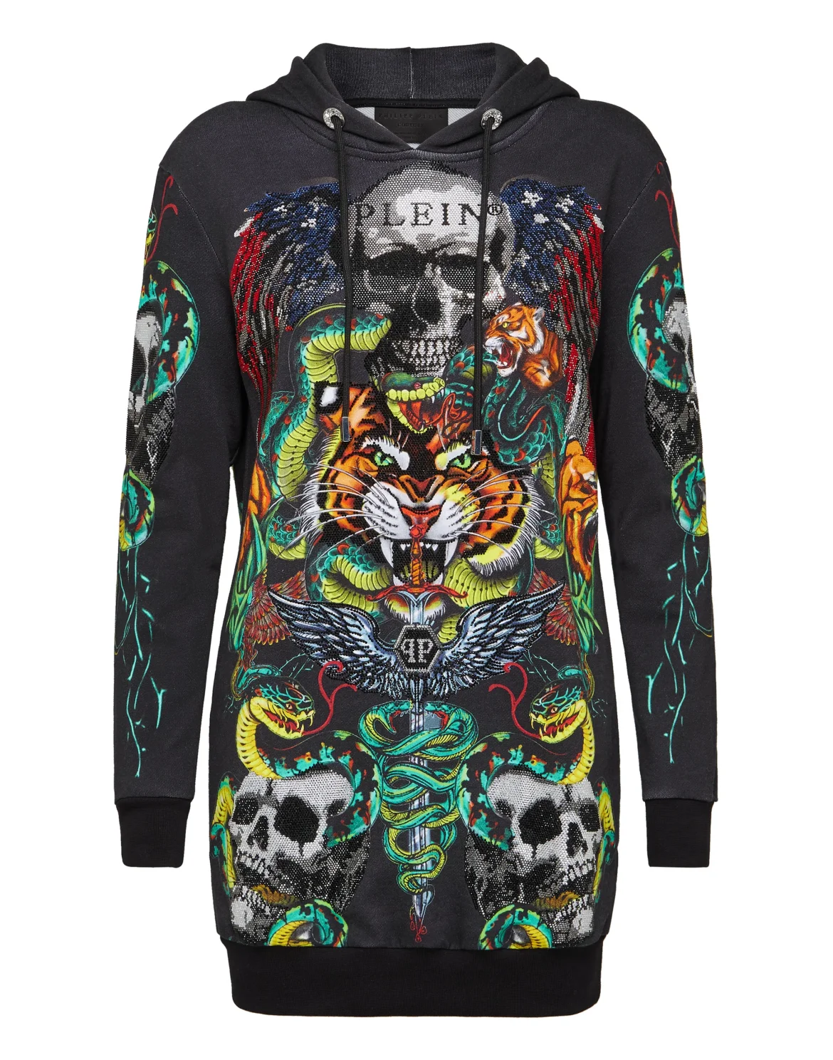 Hoodie sweatshirt Tattoo, цвет: Черный