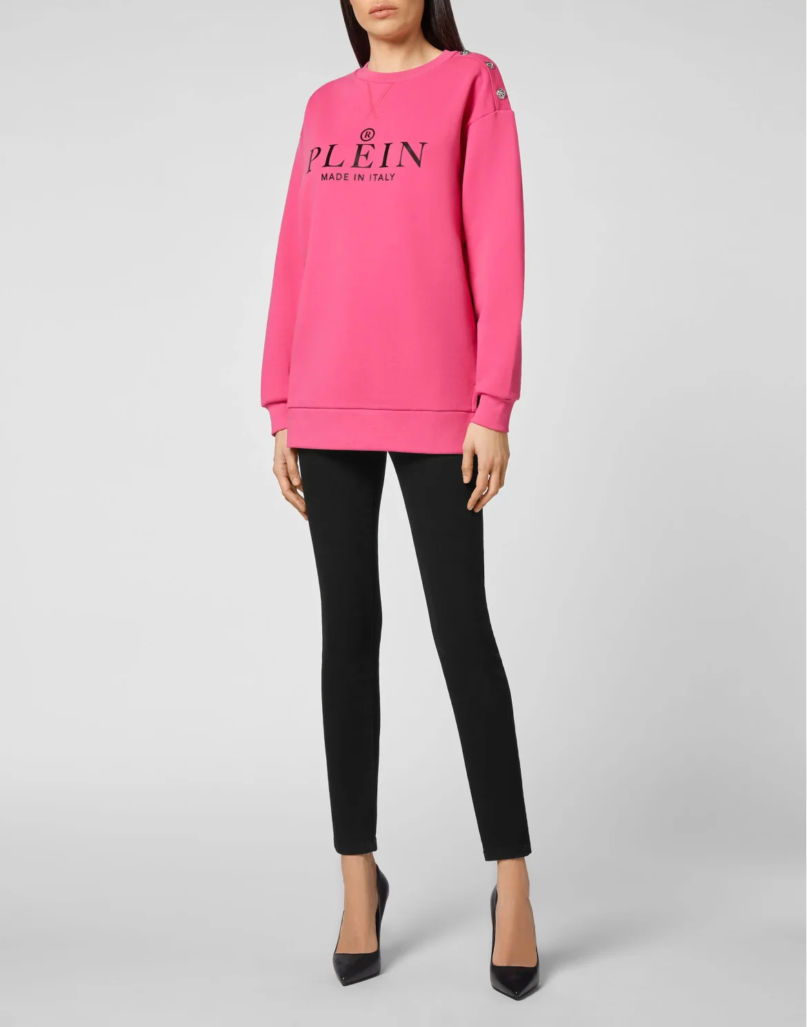 Sweatshirt LS Iconic Plein, цвет: Розовый