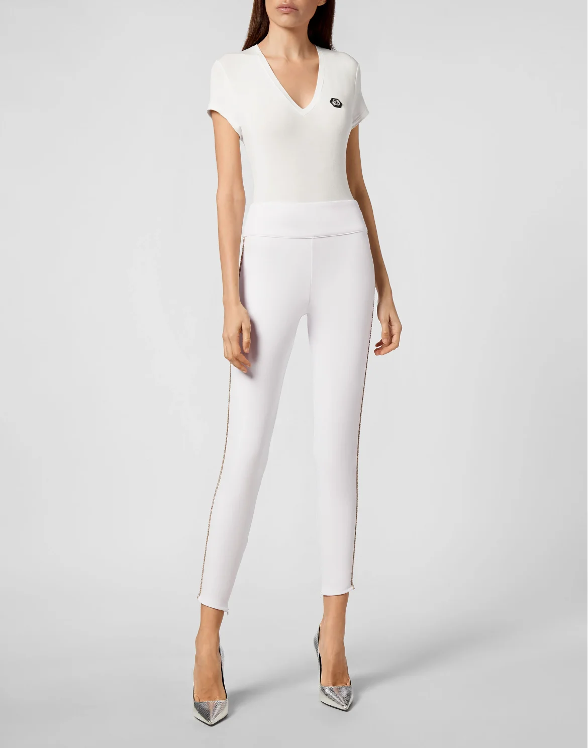 Jogging Leggings Iconic Plein, цвет: Белый