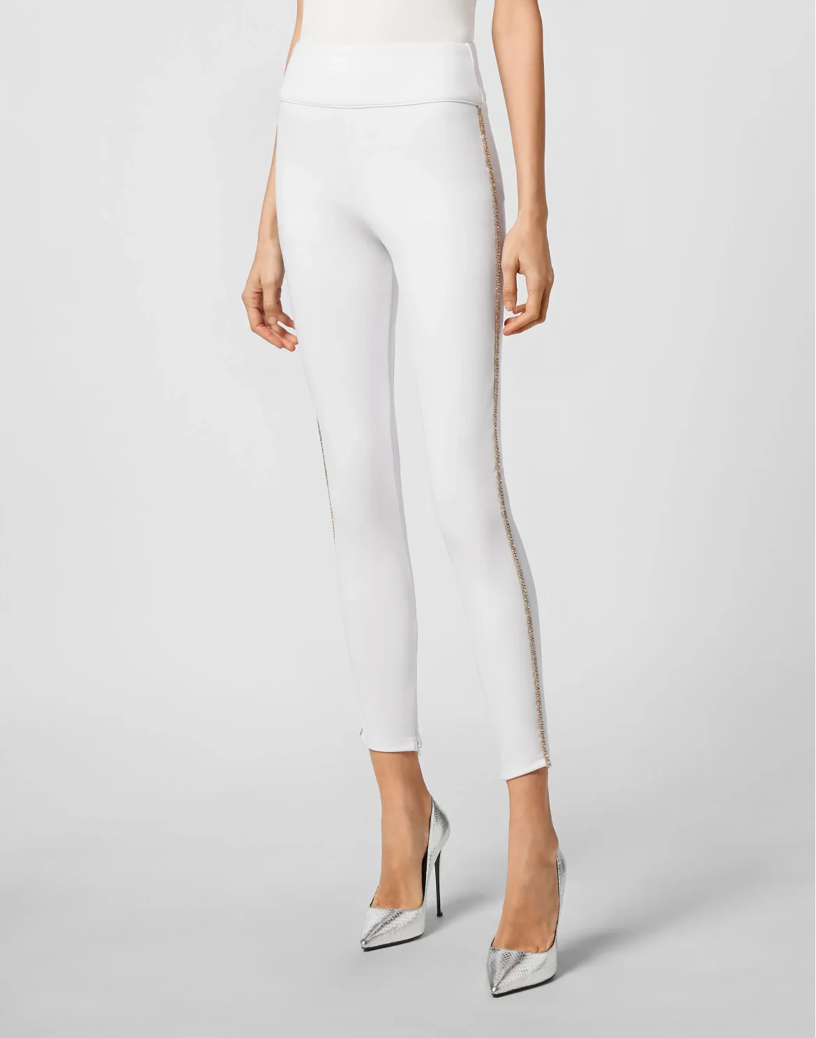 Jogging Leggings Iconic Plein, цвет: Белый