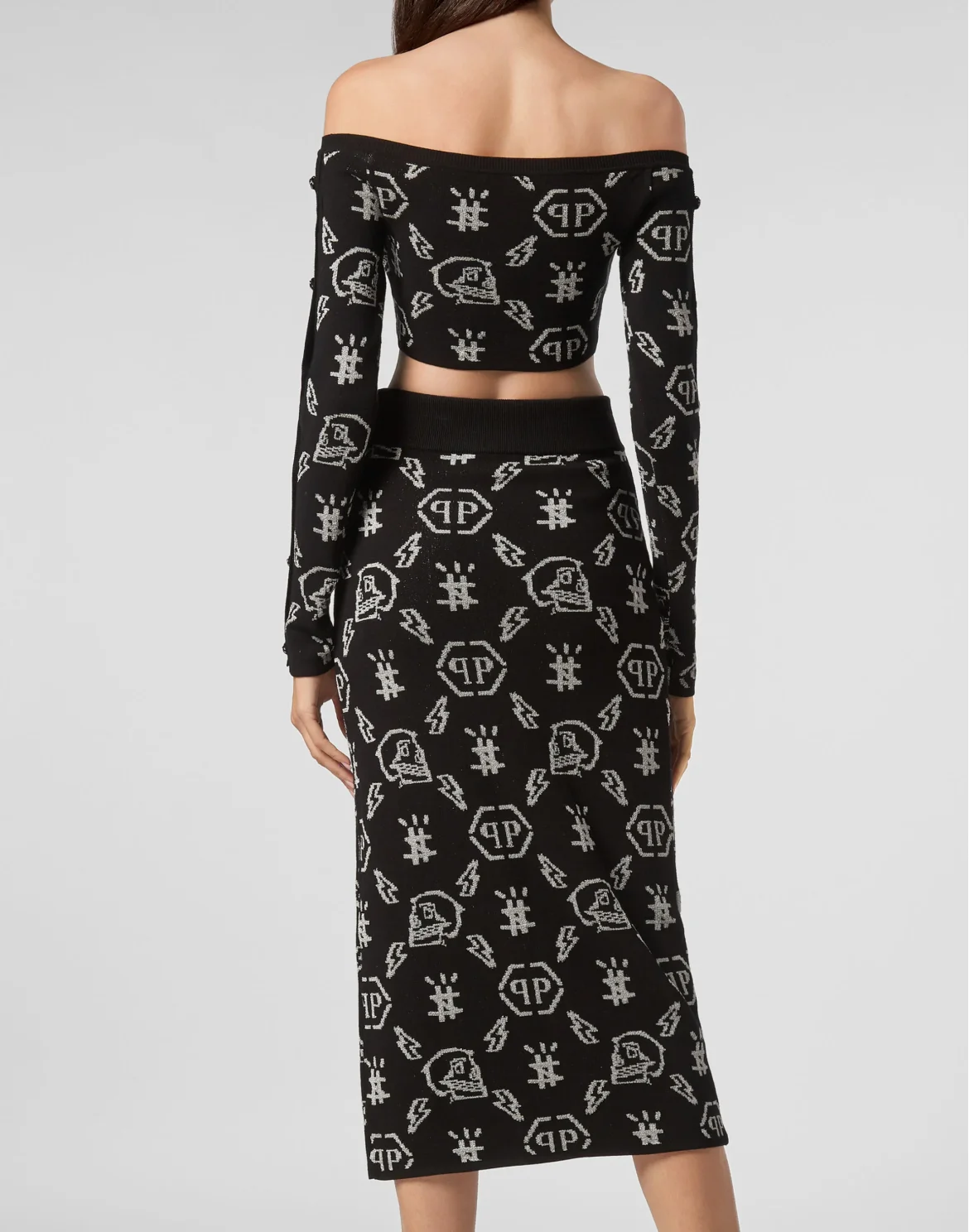 Top+Skirt Jacquard Monogram, цвет: Черный