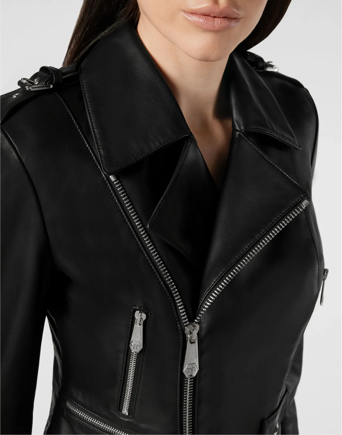 Leather Biker Metal Rings, цвет: Черный