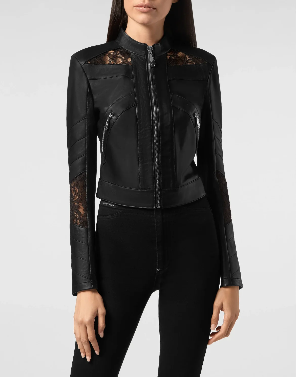 Leather Jacket Lace, цвет: Черный