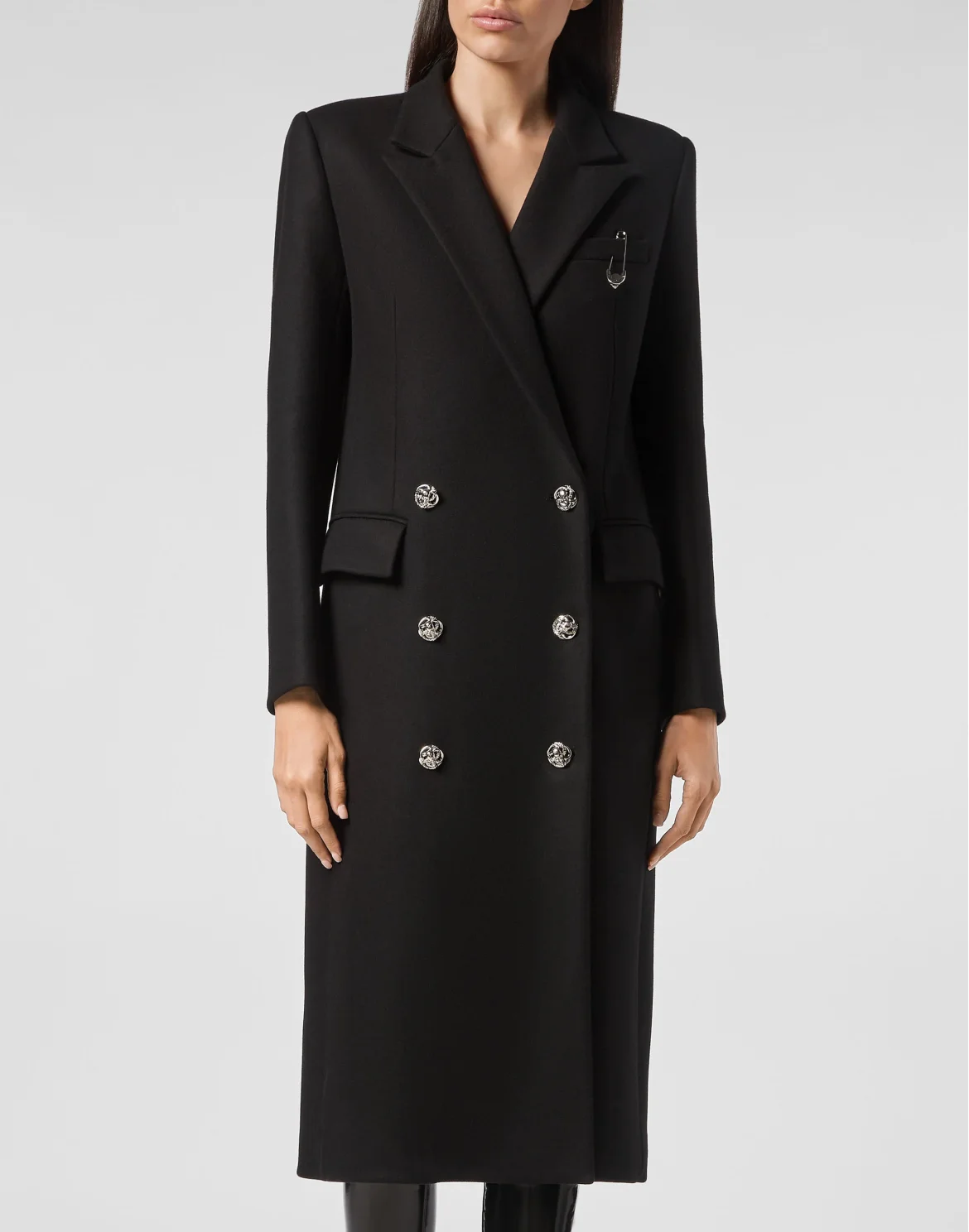 Coat Long Pins, цвет: Черный