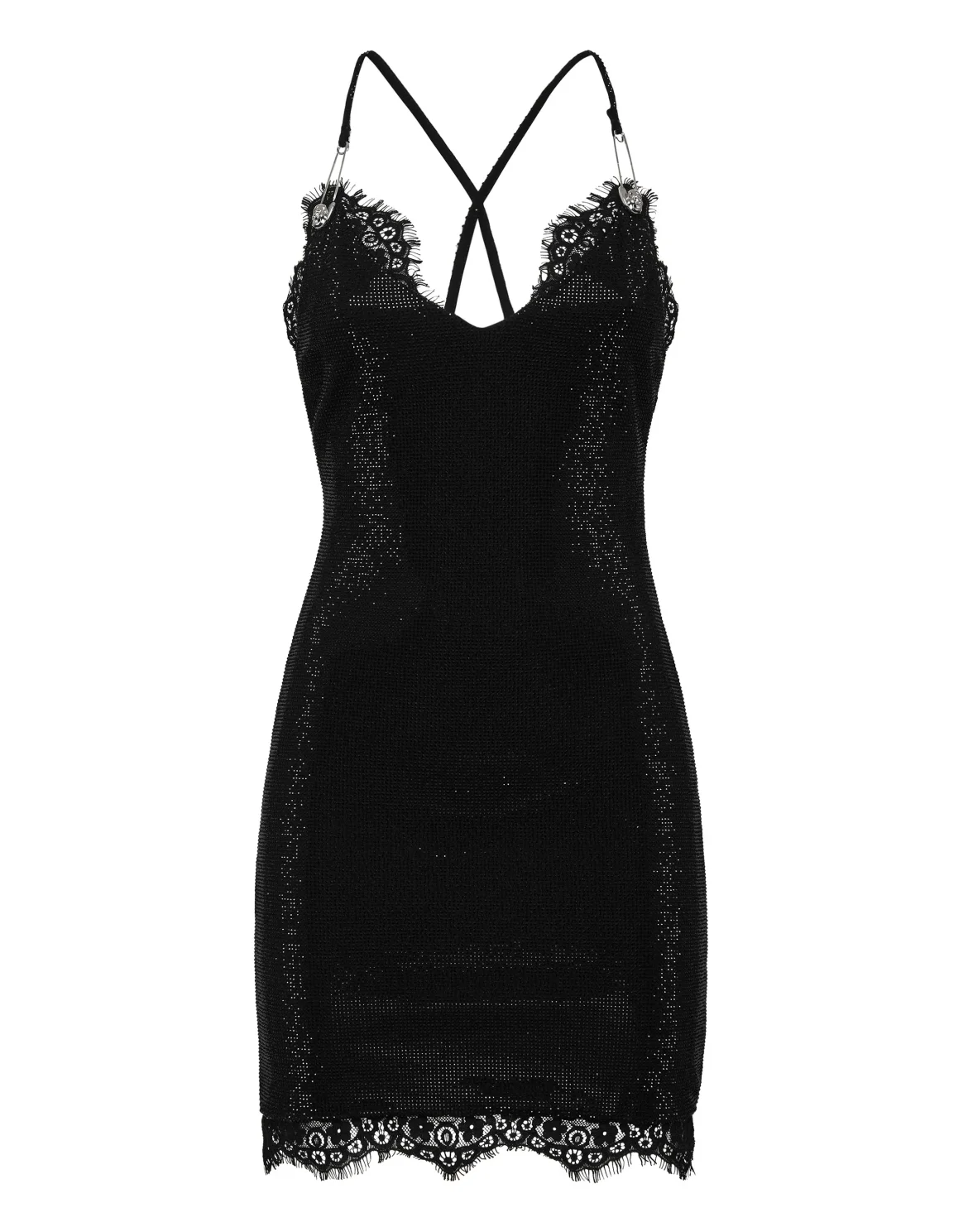 Short Dress Crystal, цвет: Черный