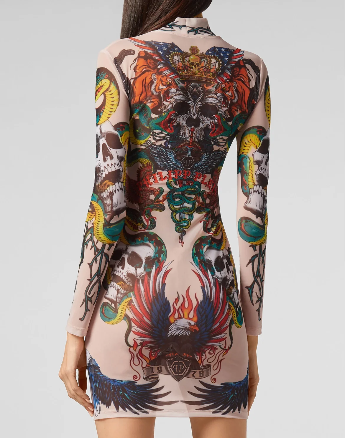 Short Dress Tattoo, цвет: Бежевый
