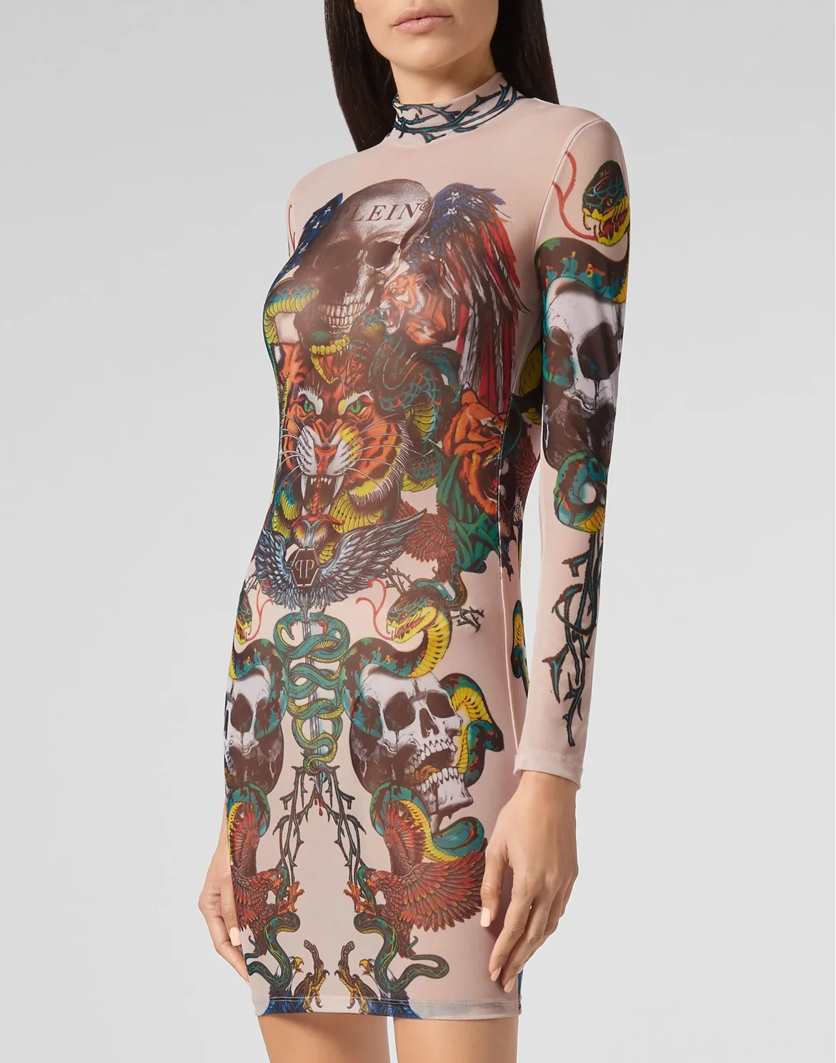Short Dress Tattoo, цвет: Бежевый