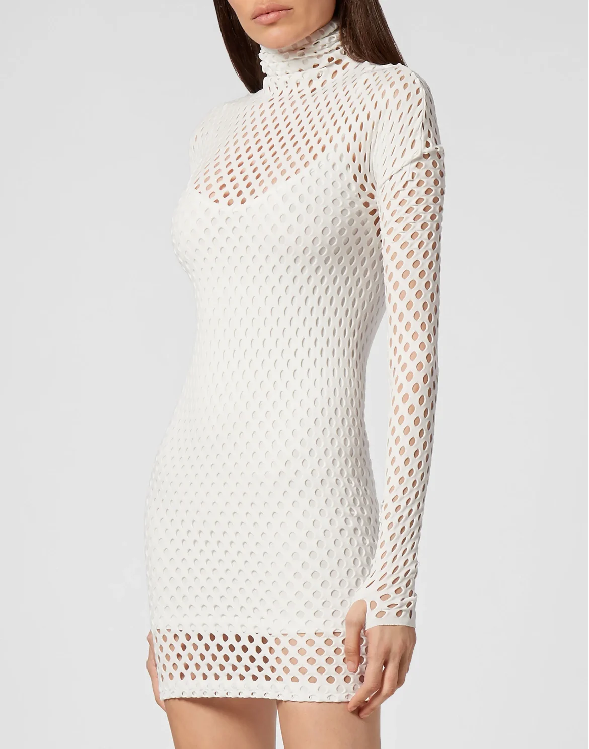 Short Dress Seamless Mesh, цвет: Белый