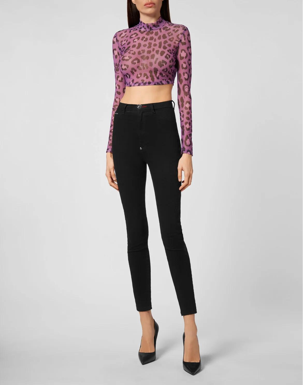 LS Top  Leopard, цвет: Фиолетовый