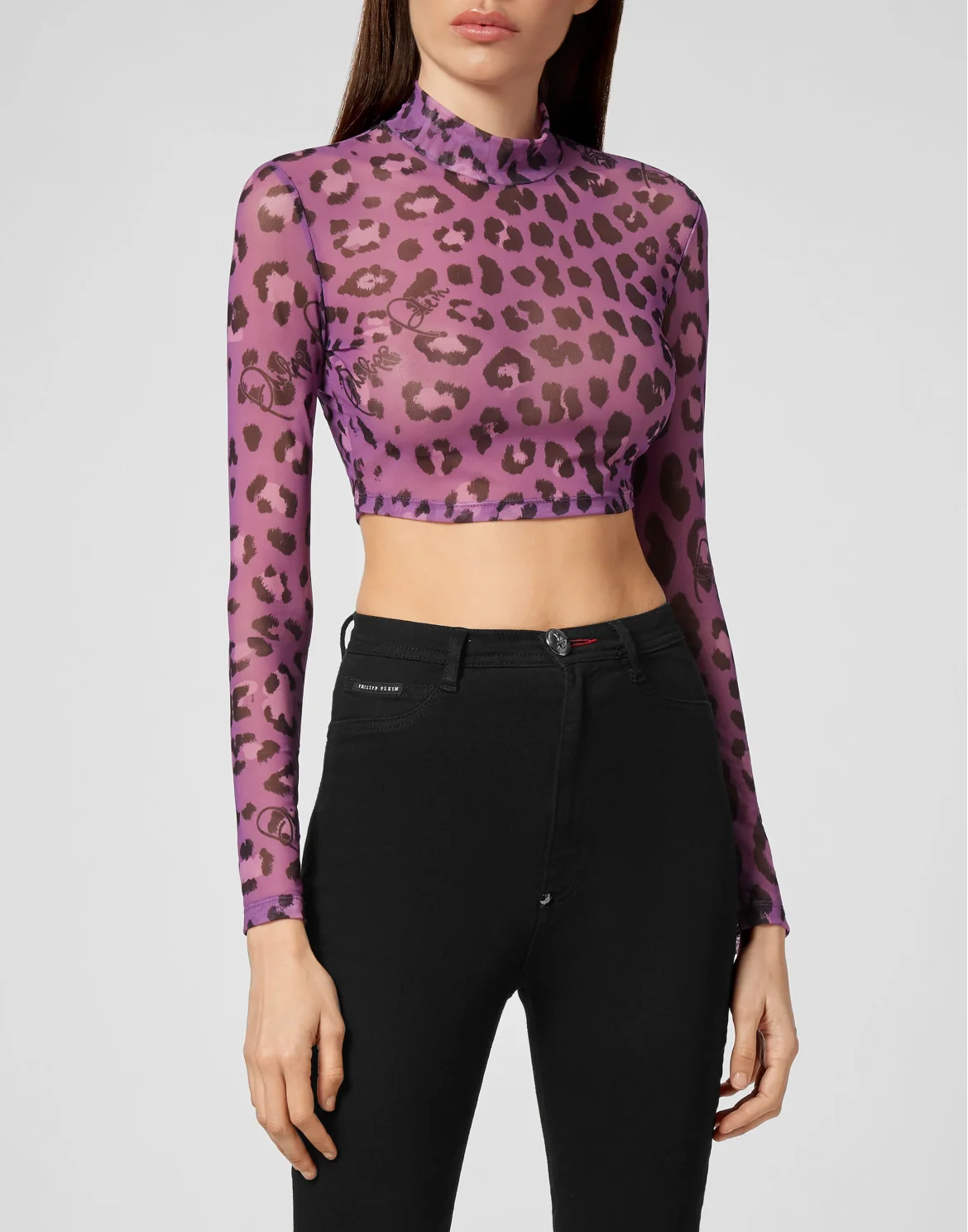 LS Top  Leopard, цвет: Фиолетовый