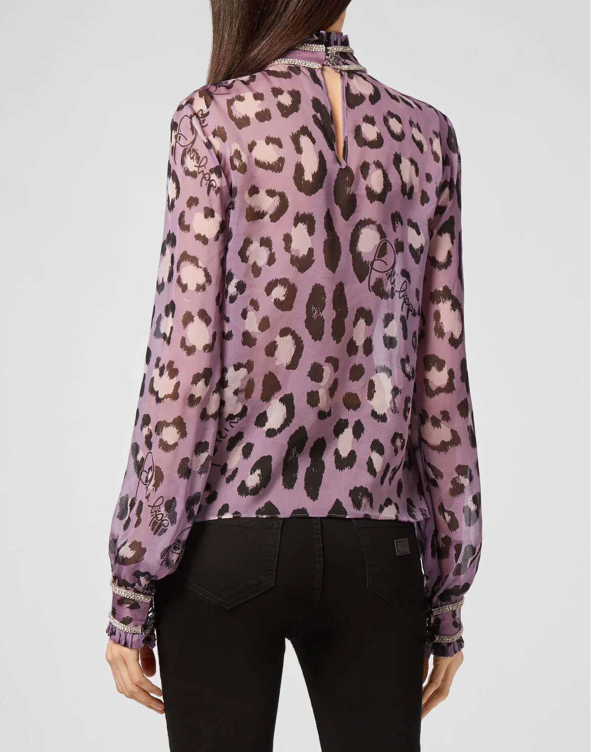 Blusa Leopard, цвет: Фиолетовый