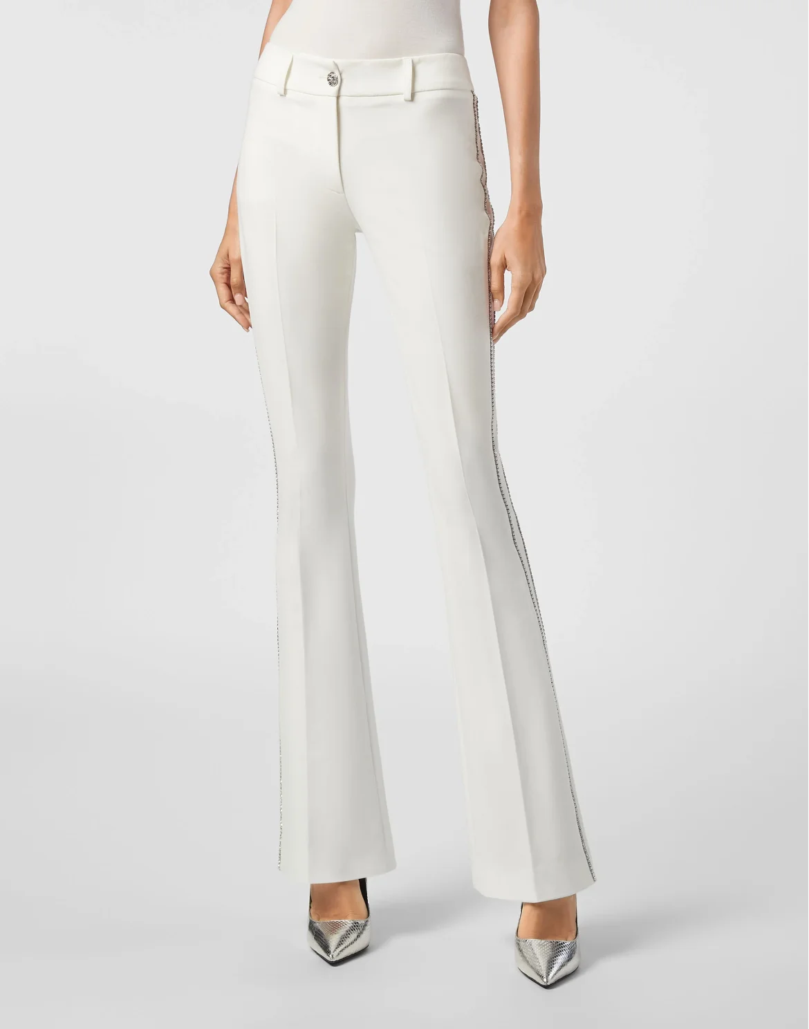 Cady Long Trousers '80 Fit Crystal, цвет: Белый