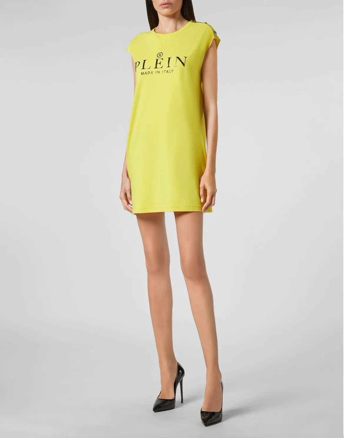 T-shirt Dress Iconic Plein, цвет: Желтый