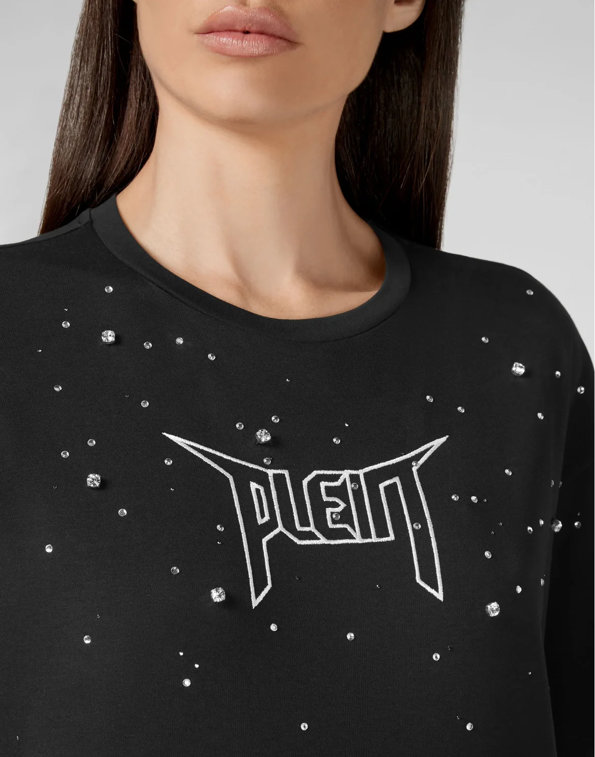 T-shirt Round Neck SS Iconic Plein, цвет: Черный