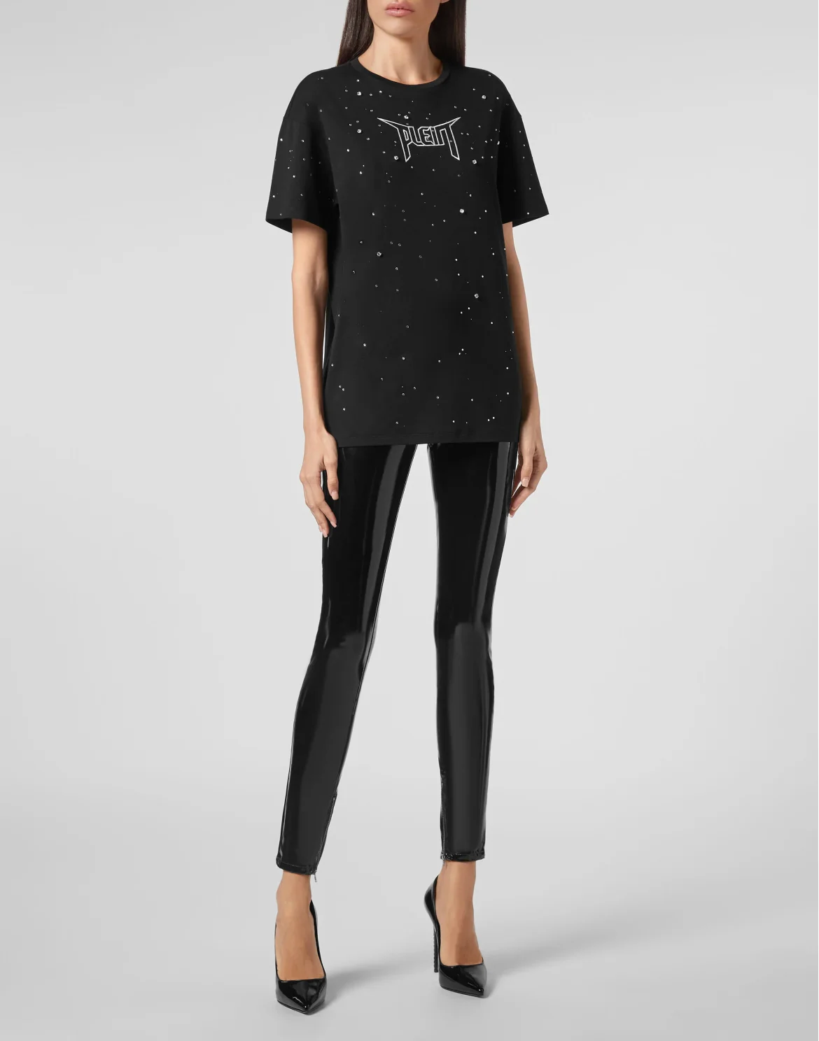 T-shirt Round Neck SS Iconic Plein, цвет: Черный
