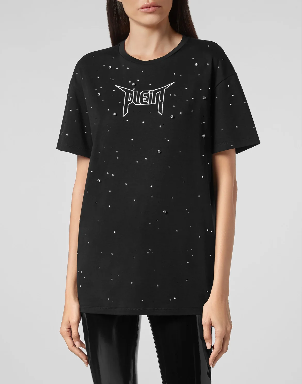 T-shirt Round Neck SS Iconic Plein, цвет: Черный