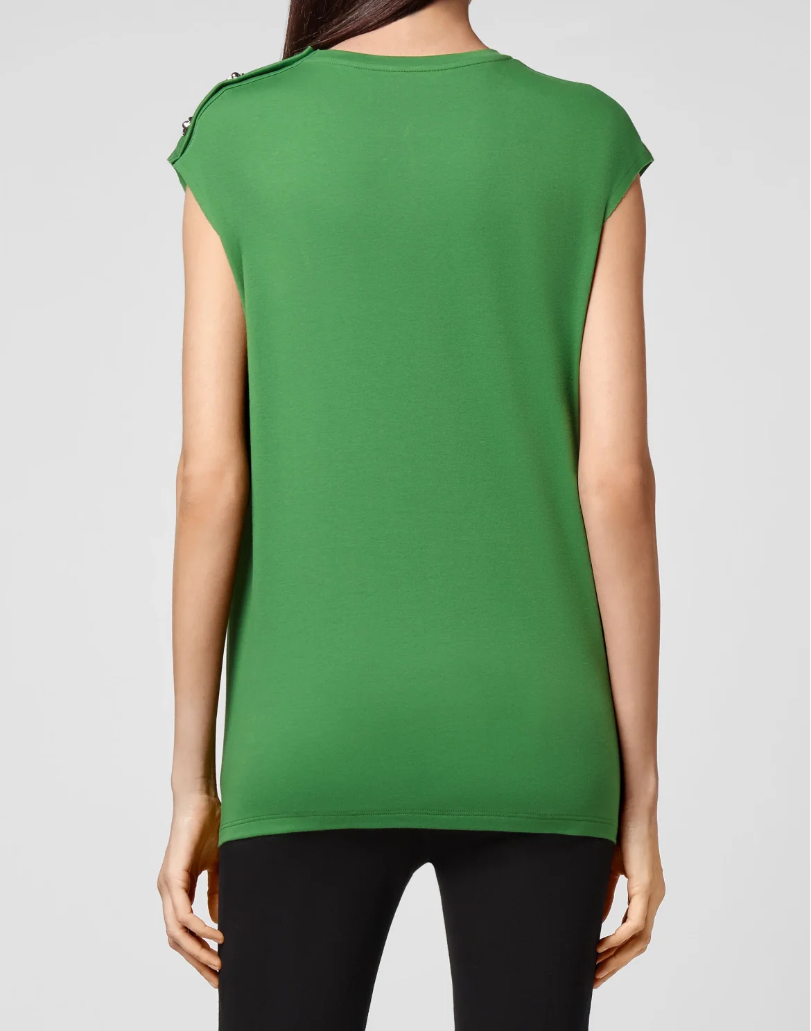 T-shirt Round Neck SS Iconic Plein, цвет: Зеленый