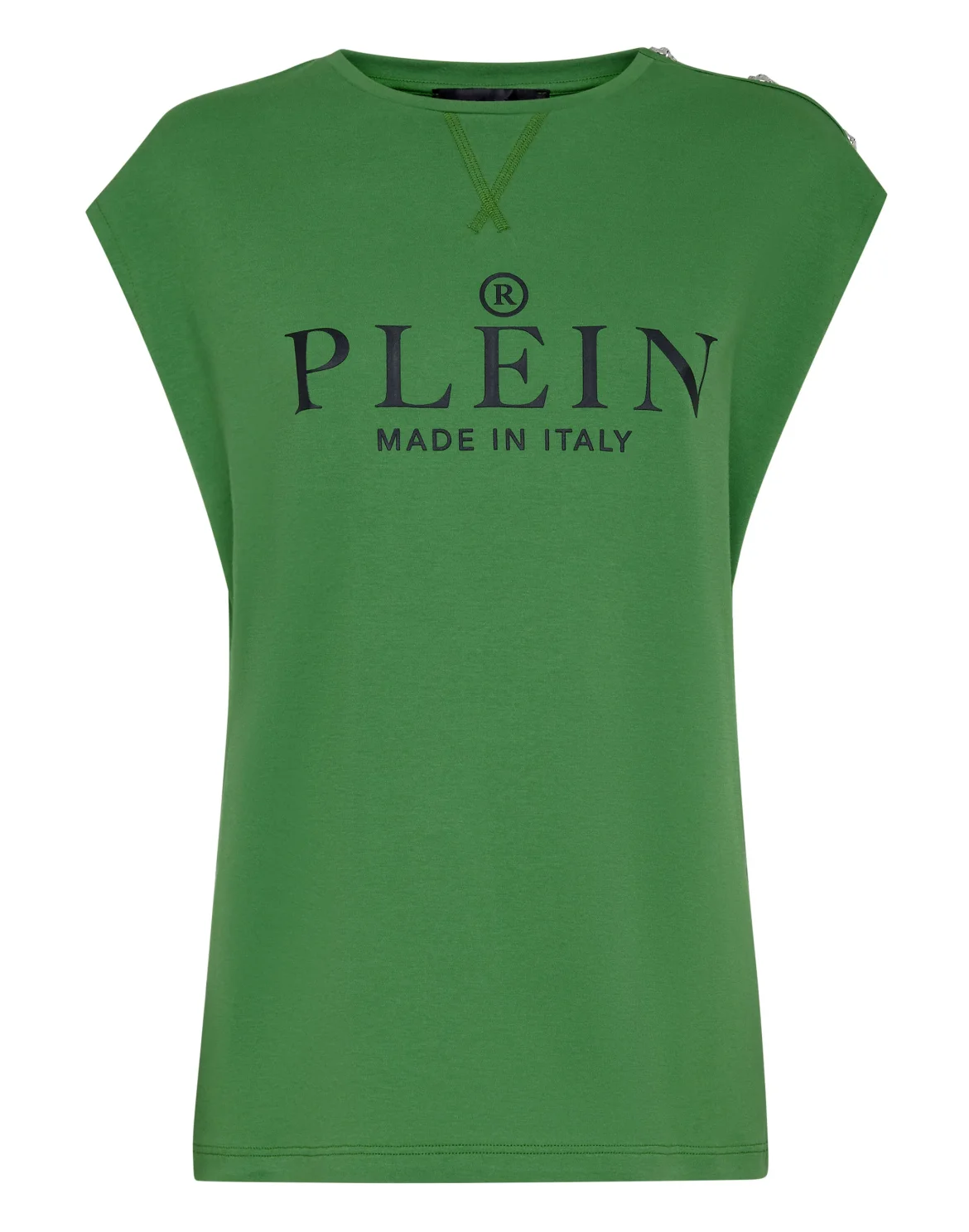 T-shirt Round Neck SS Iconic Plein, цвет: Зеленый