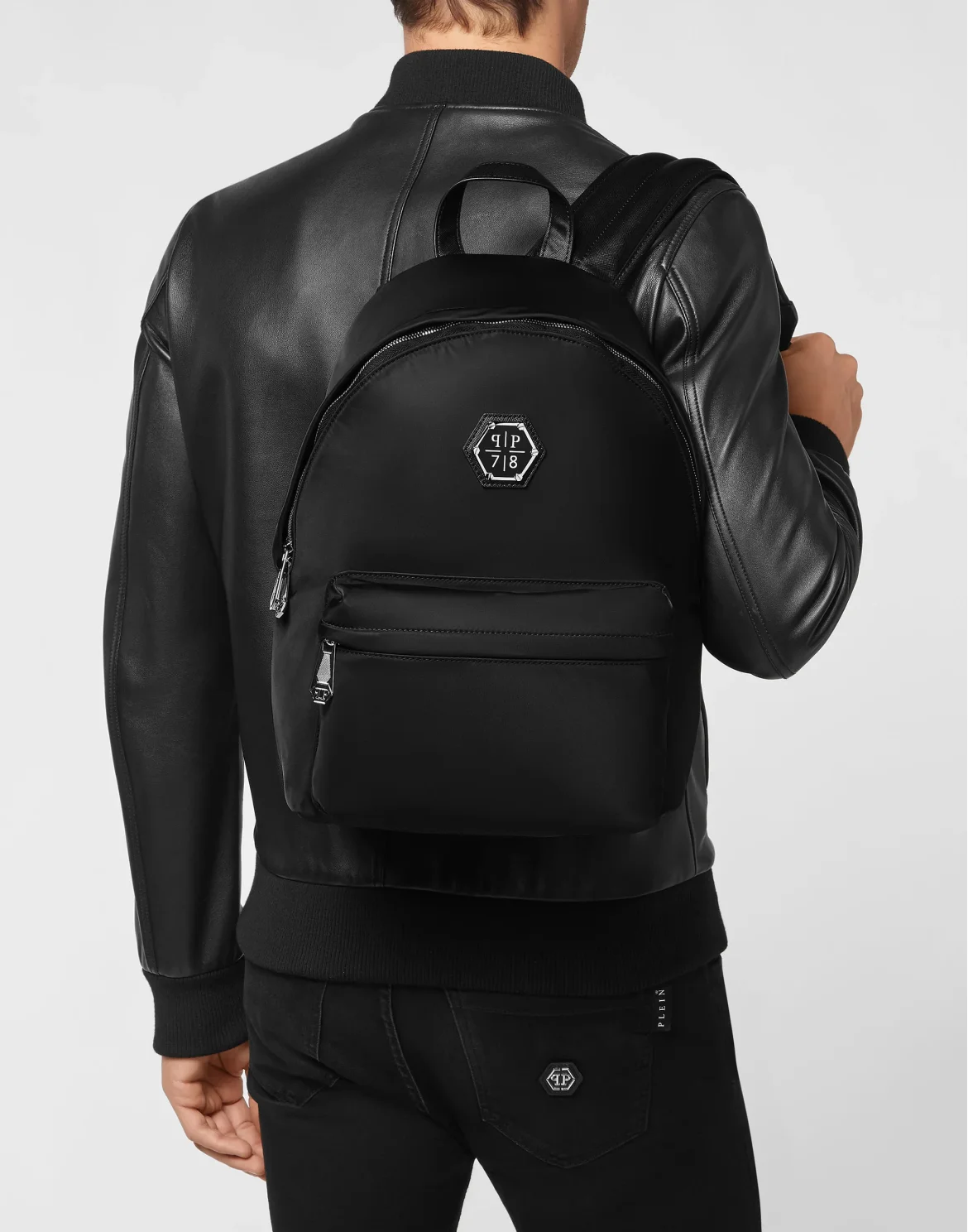 Nylon Backpack Iconic Plein, цвет: Черный