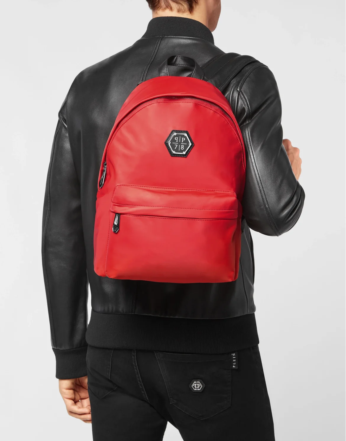 Nylon Backpack Iconic Plein, цвет: Красный