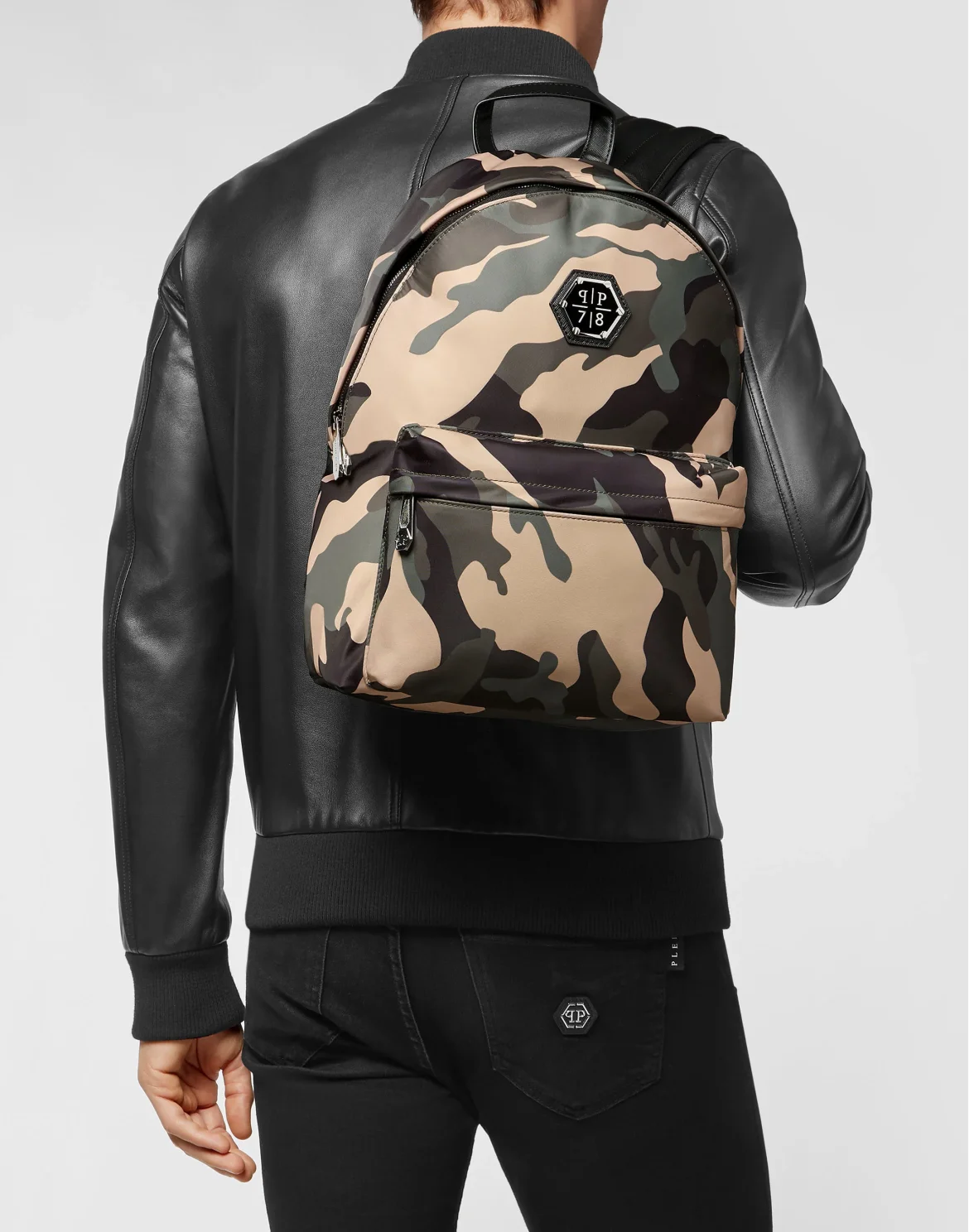 Nylon Backpack Iconic Plein, цвет: Камуфляж