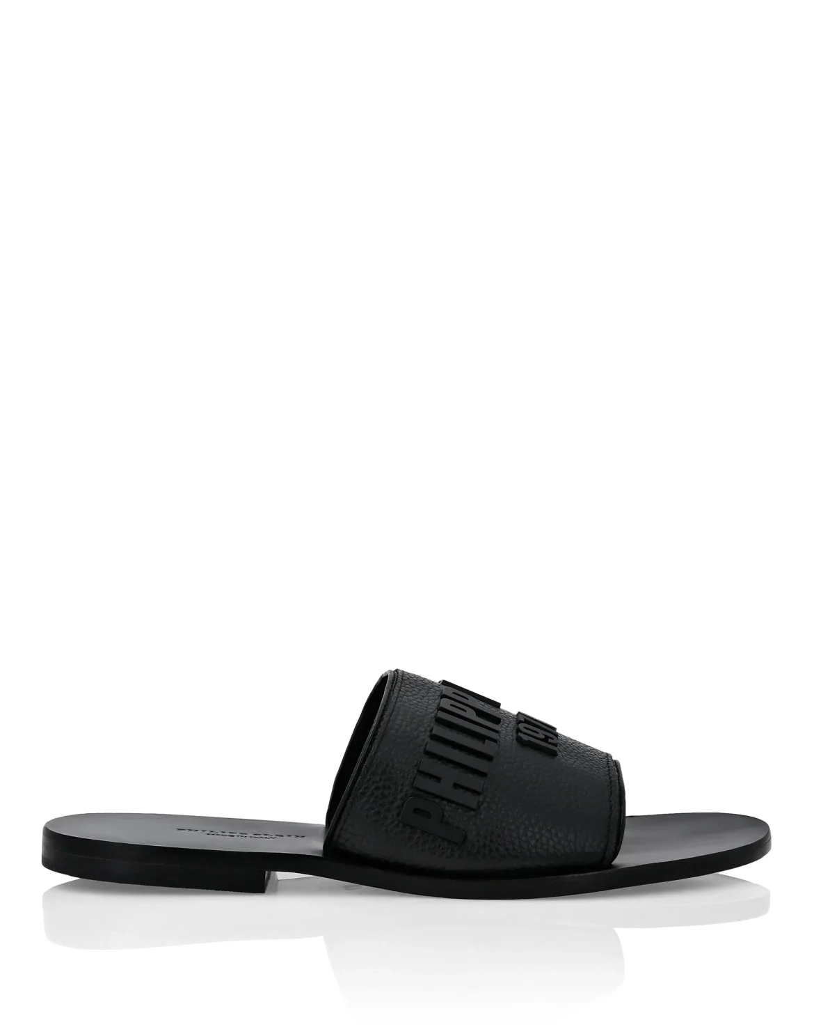 Leather Sandals Flat PP1978, цвет: Черный