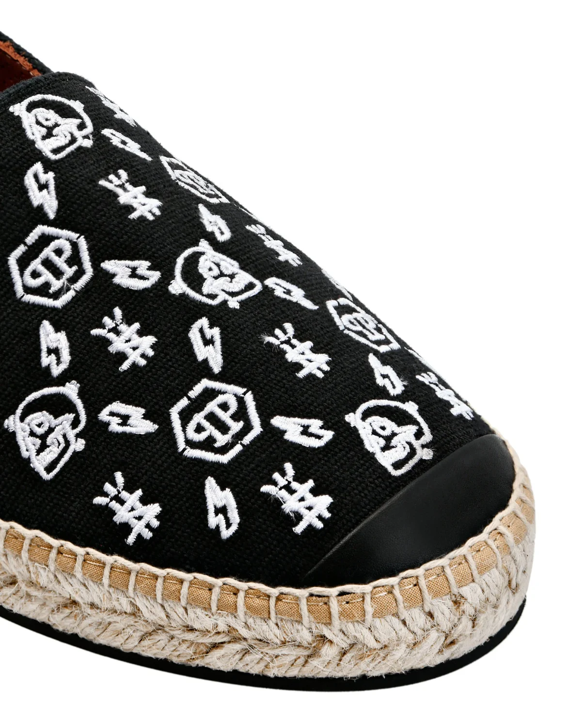 Canvas Espadrillas Embroidery Monogram, цвет: Черный