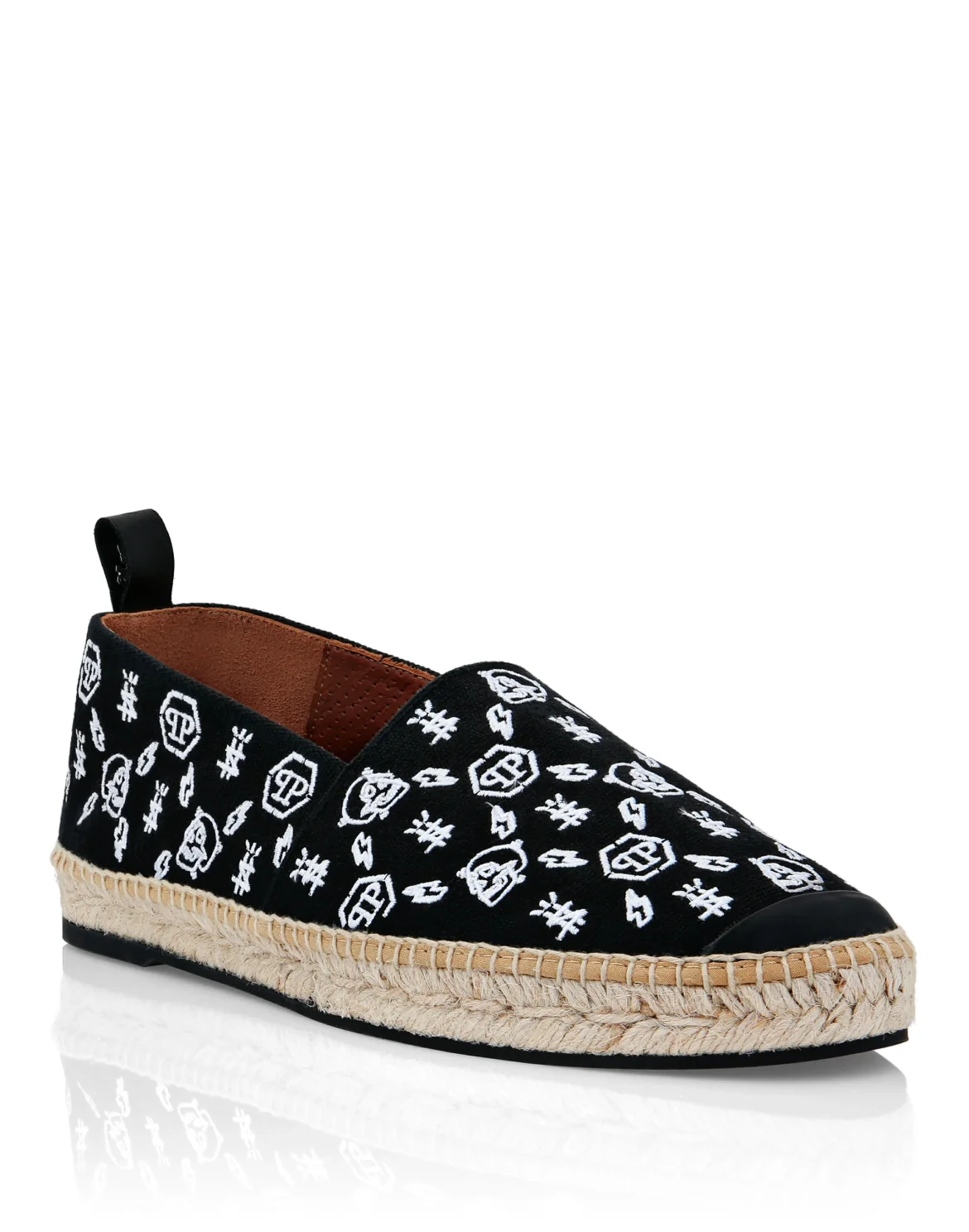 Canvas Espadrillas Embroidery Monogram, цвет: Черный