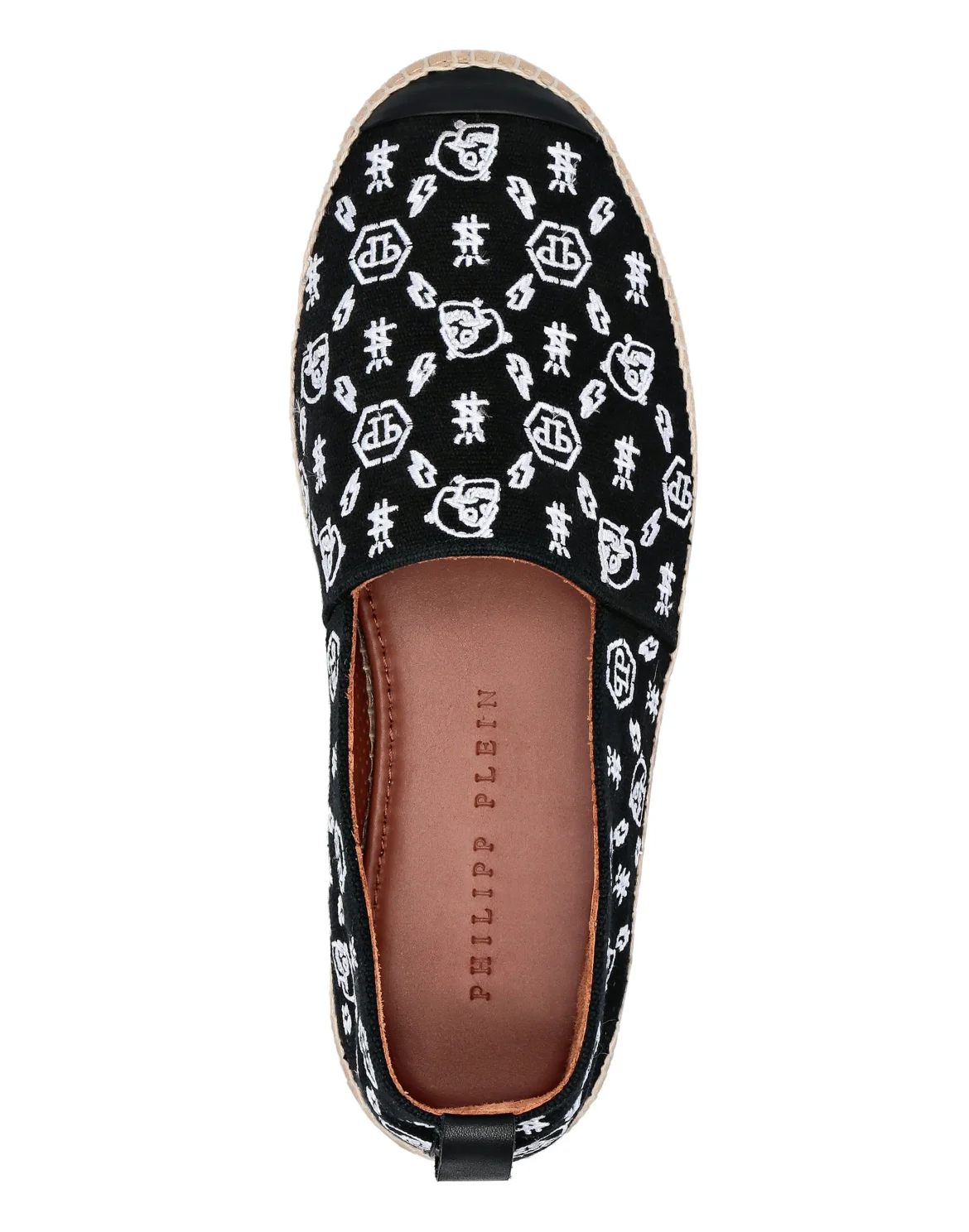 Canvas Espadrillas Embroidery Monogram, цвет: Черный